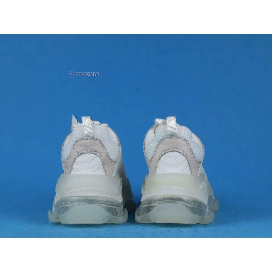 Balenciaga Triple S White Clear Sole 544351 W09E1 9000 White/White/Grey Mens Womens Shoes