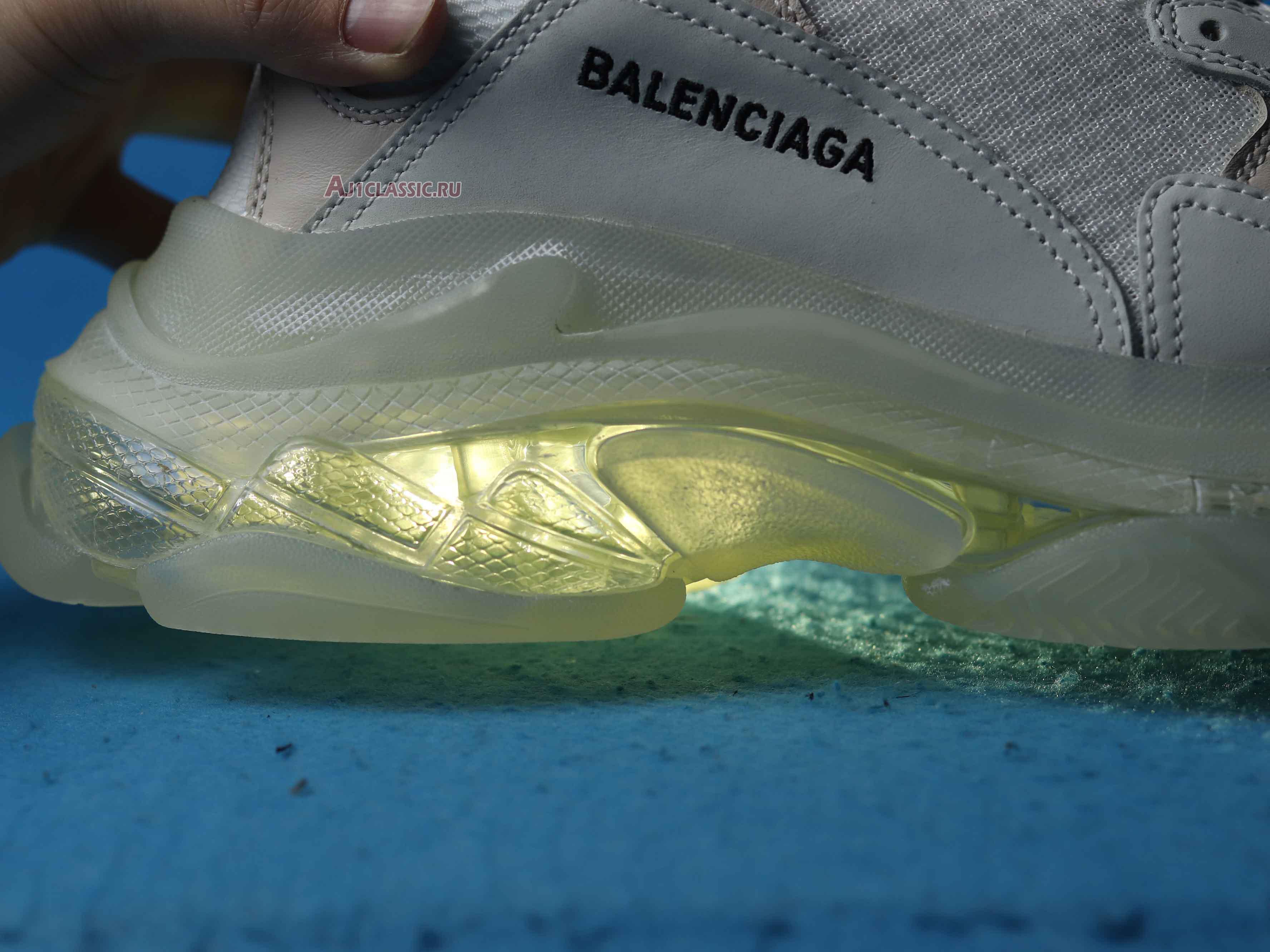 New Balenciaga Triple S "White Clear Sole" 544351 W09E1 9000 Shoes