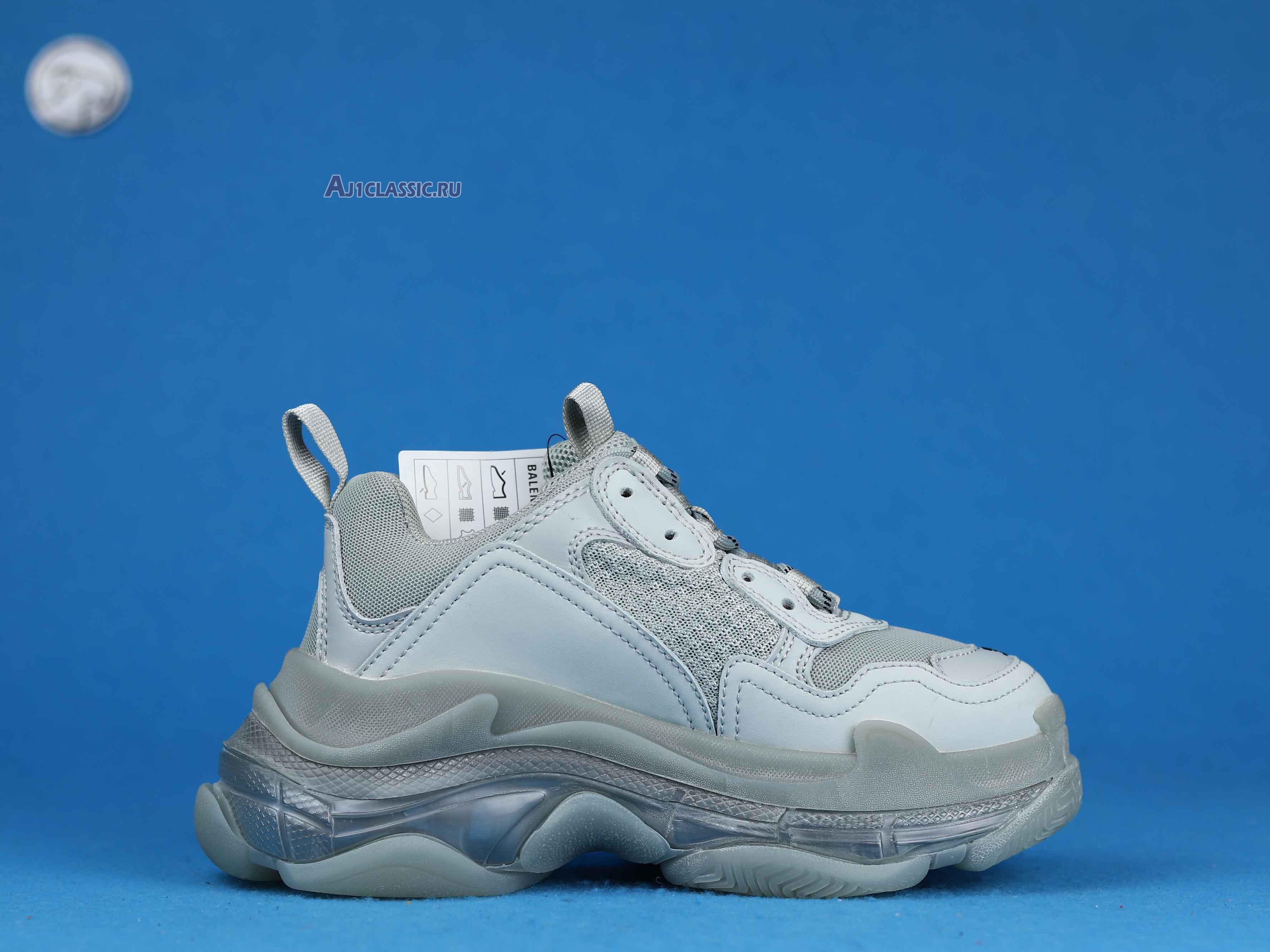 New Balenciaga Triple S Sneaker "Pearl Grey Clear Sole" 541624 W0901 1705 Shoes