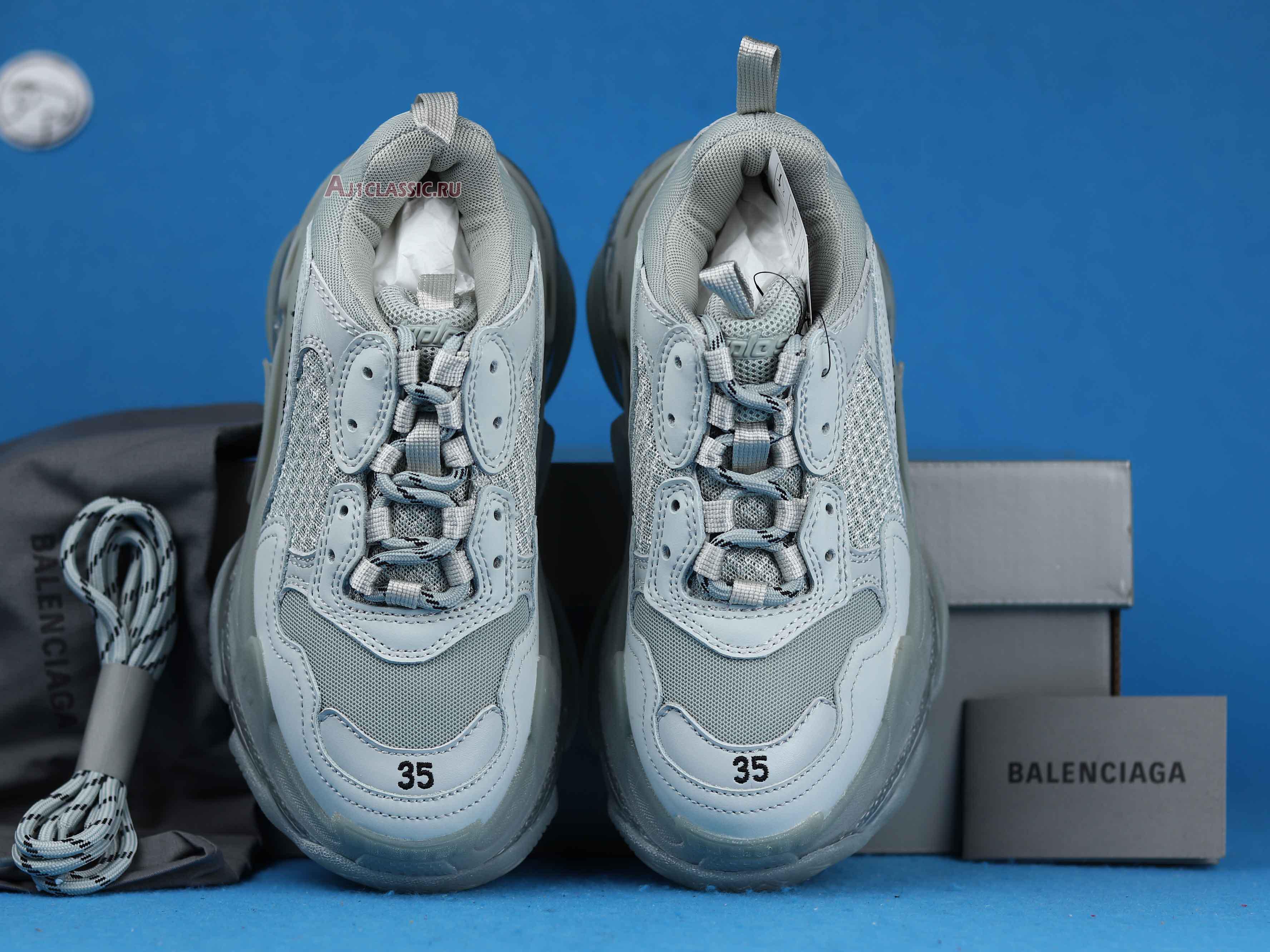 Balenciaga Triple S Sneaker "Pearl Grey Clear Sole" 541624 W0901 1705