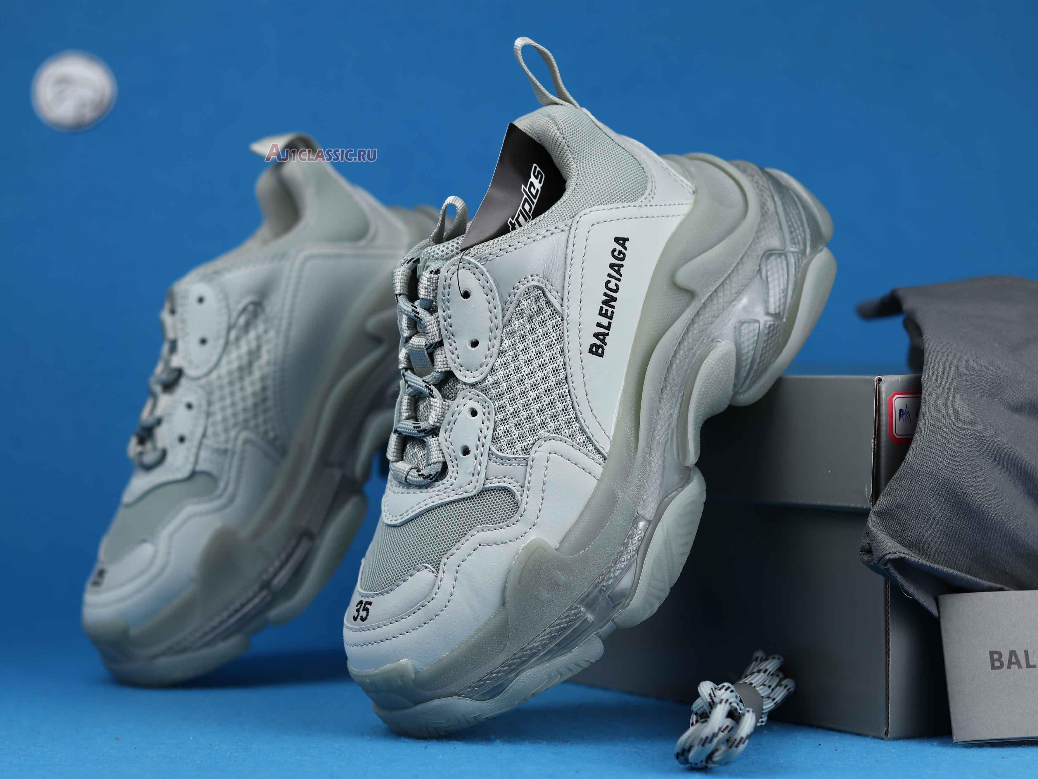 Balenciaga Triple S Sneaker "Pearl Grey Clear Sole" 541624 W0901 1705