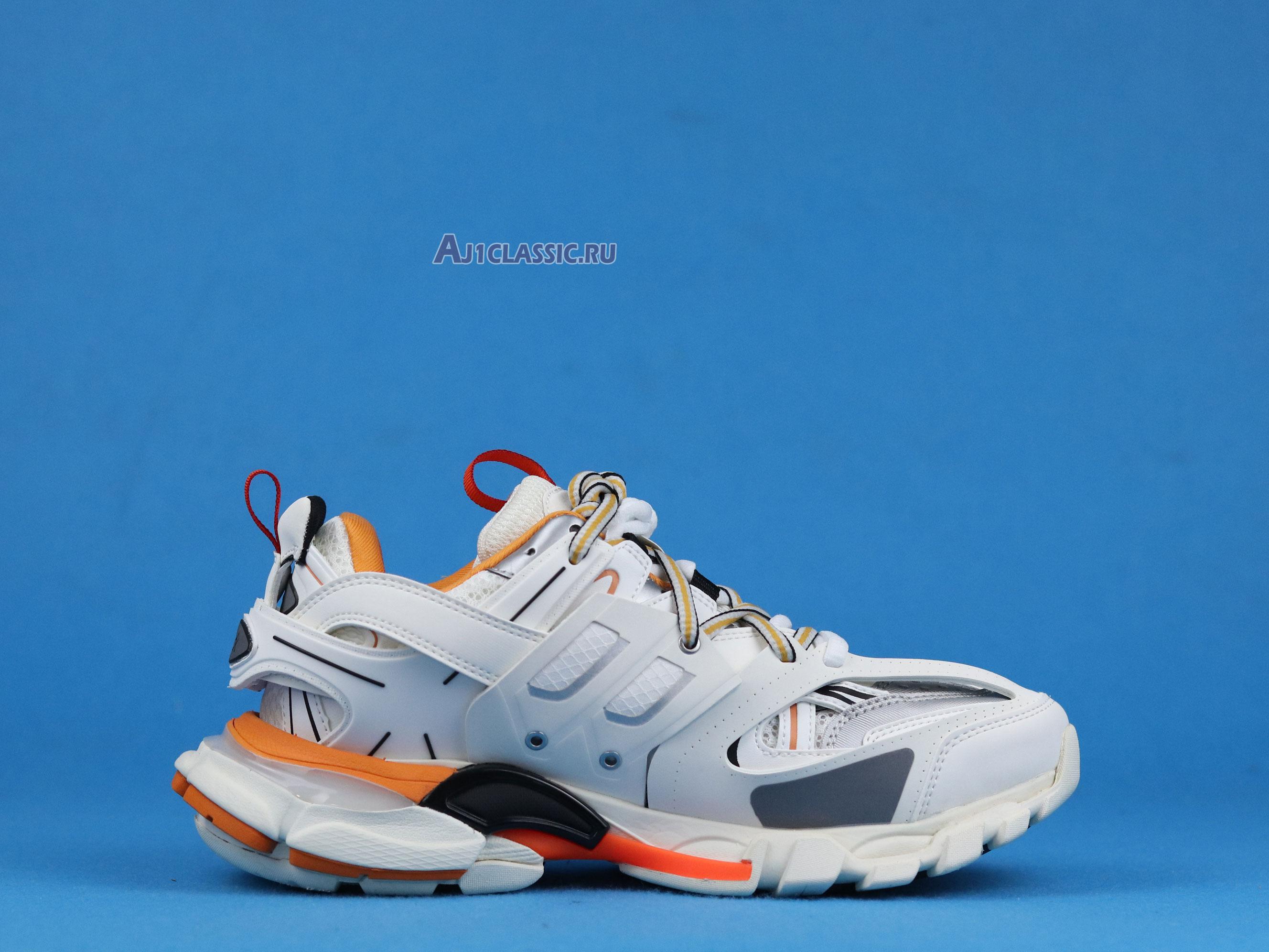 New Balenciaga Track Trainer "White Orange" 542436 W1GB1 9059 Shoes