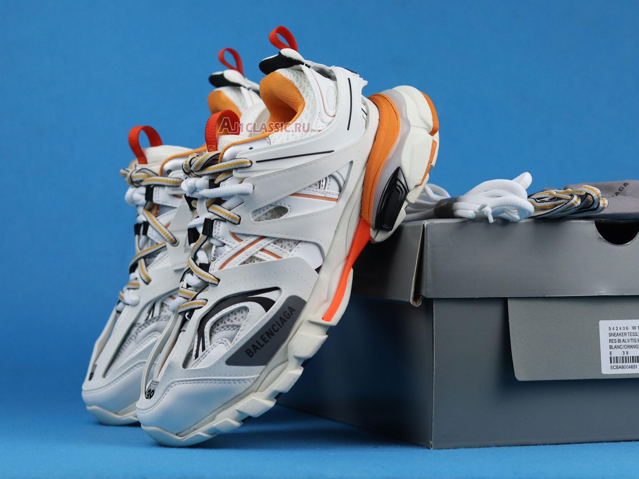 Balenciaga Track Trainer "White Orange" 542436 W1GB1 9059