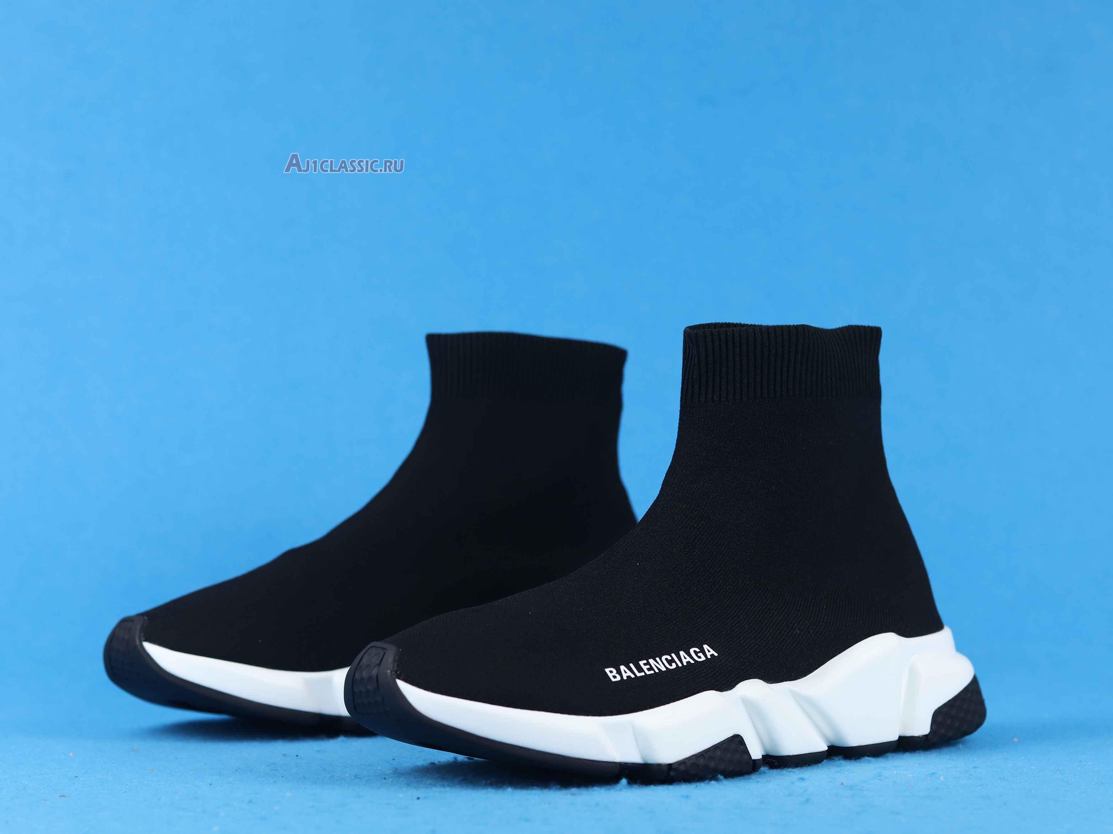 New Balenciaga Speed Sneaker "Black White" 2018 530349 W05G9 1000 Shoes