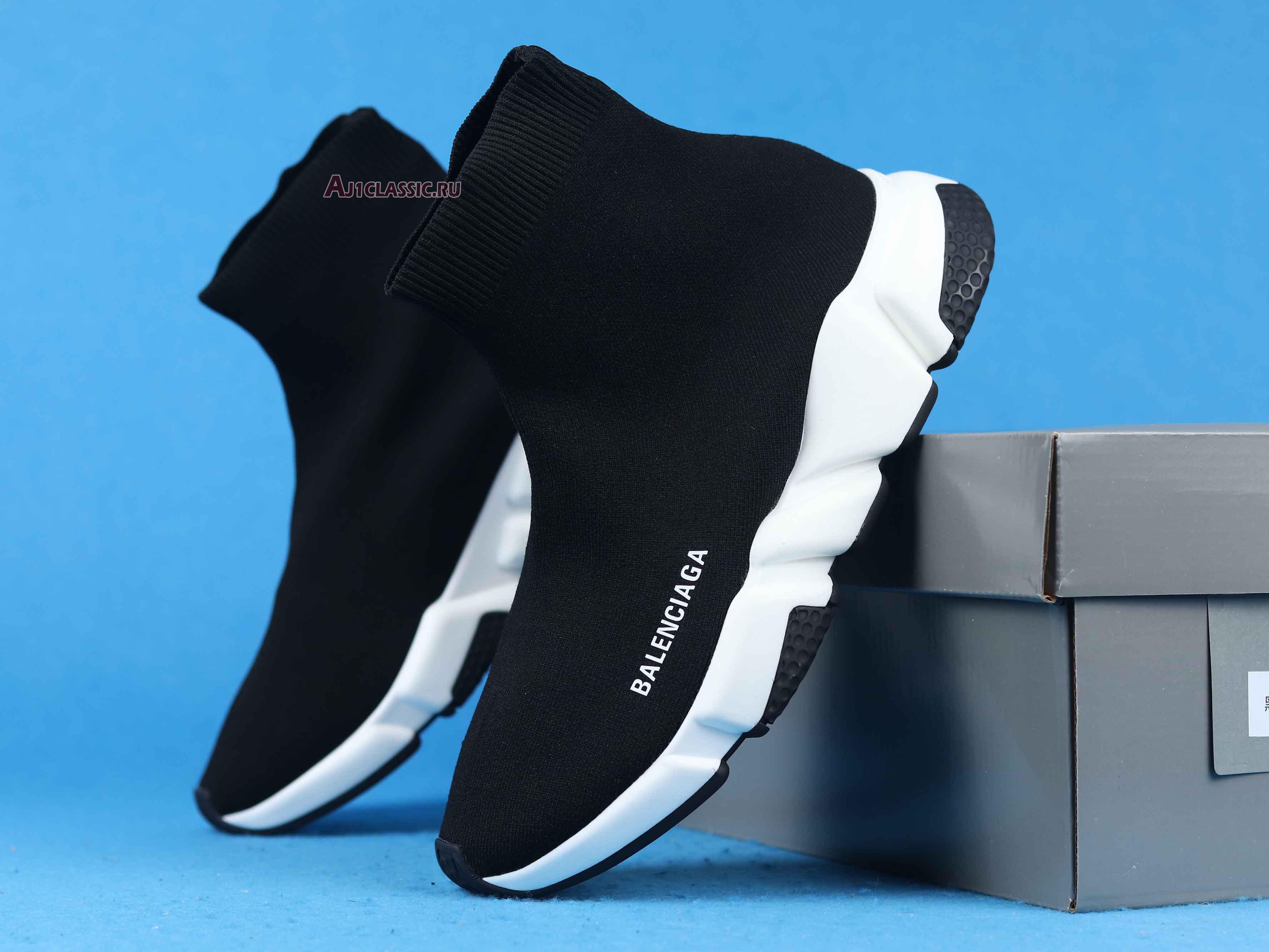 New Balenciaga Speed Sneaker "Black White" 2018 530349 W05G9 1000 Shoes