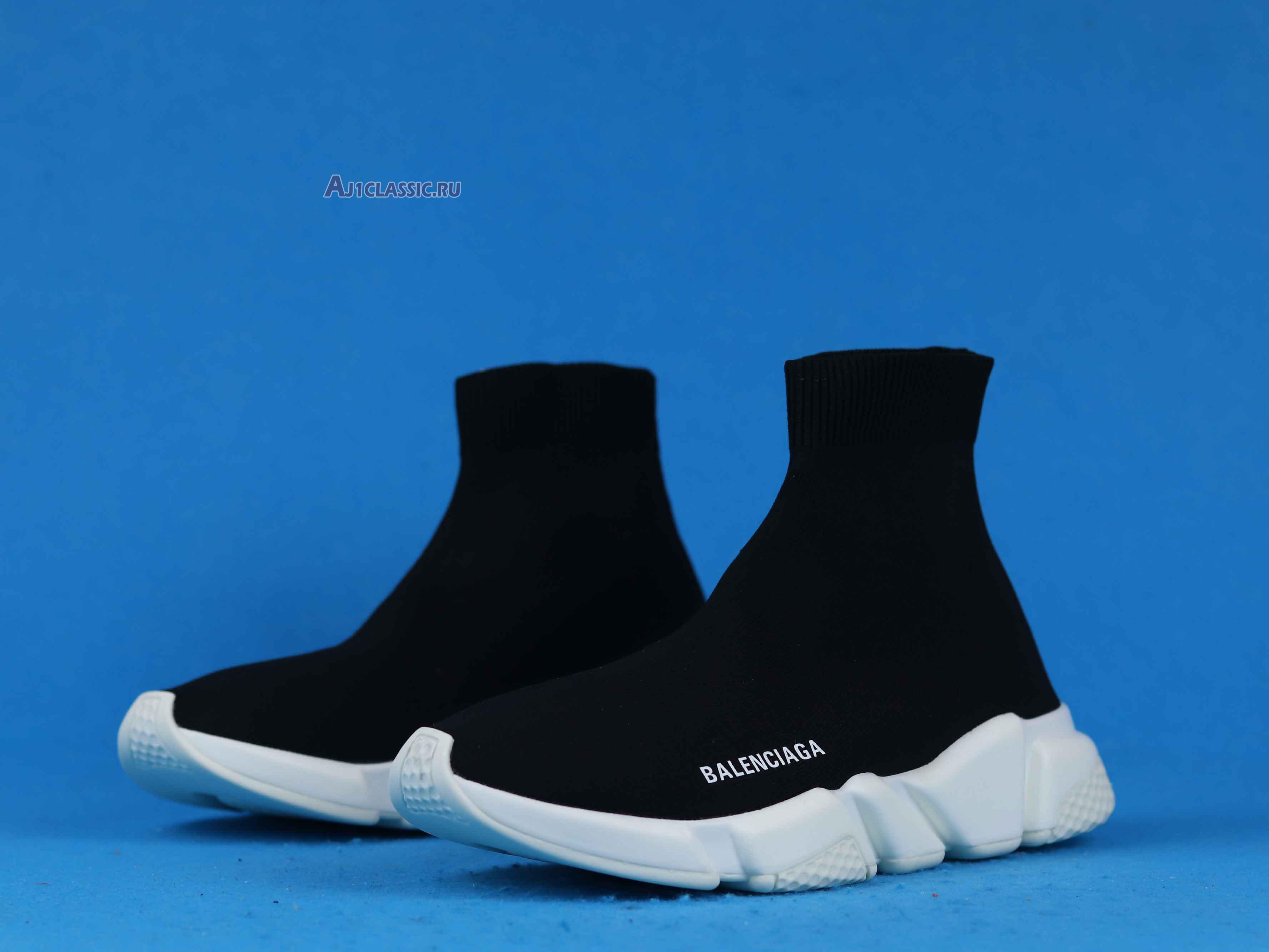 Balenciaga Speed Trainer Mid "Black" 458653 W05G0 1000