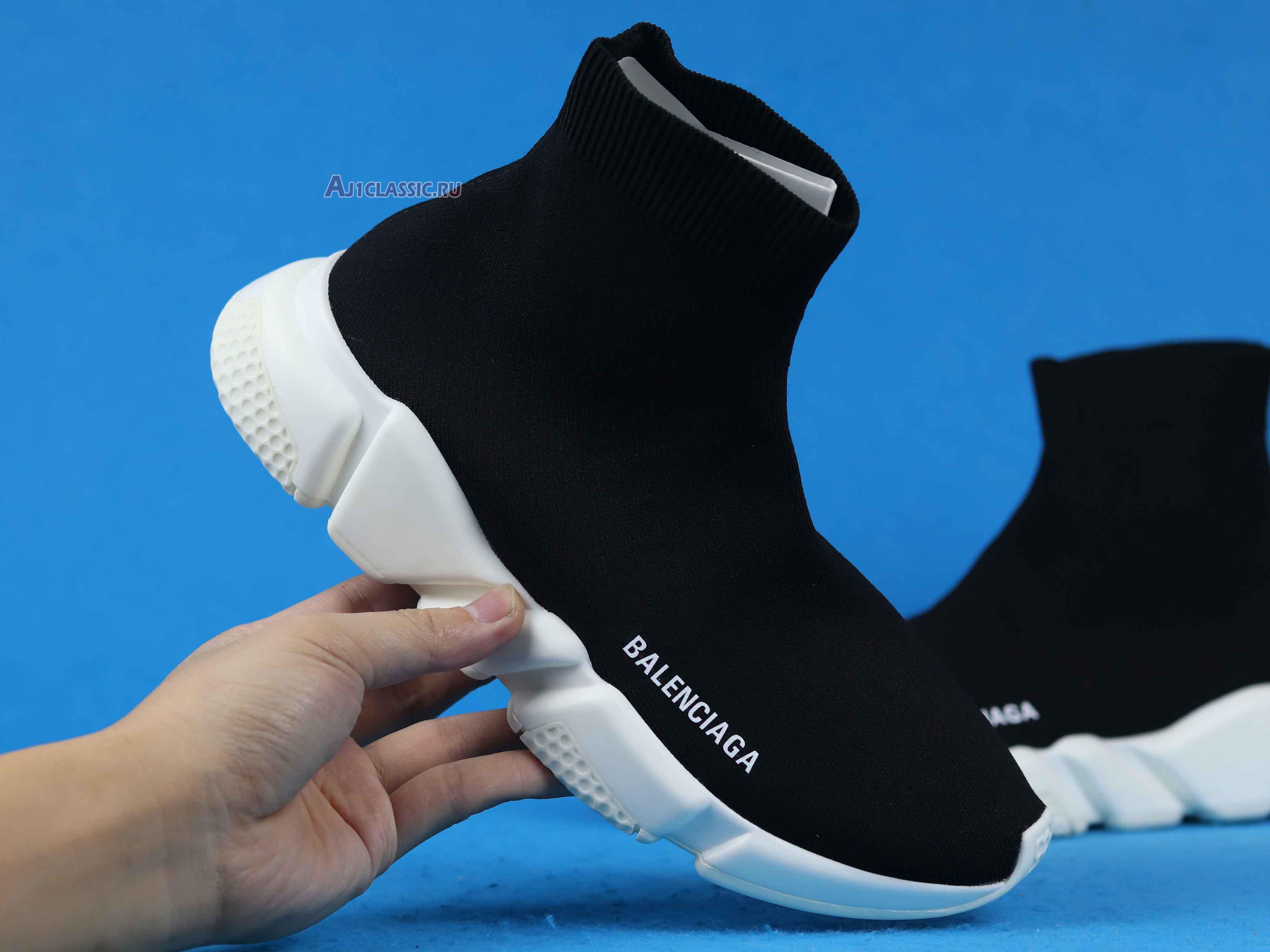 Balenciaga Speed Trainer Mid "Black" 458653 W05G0 1000