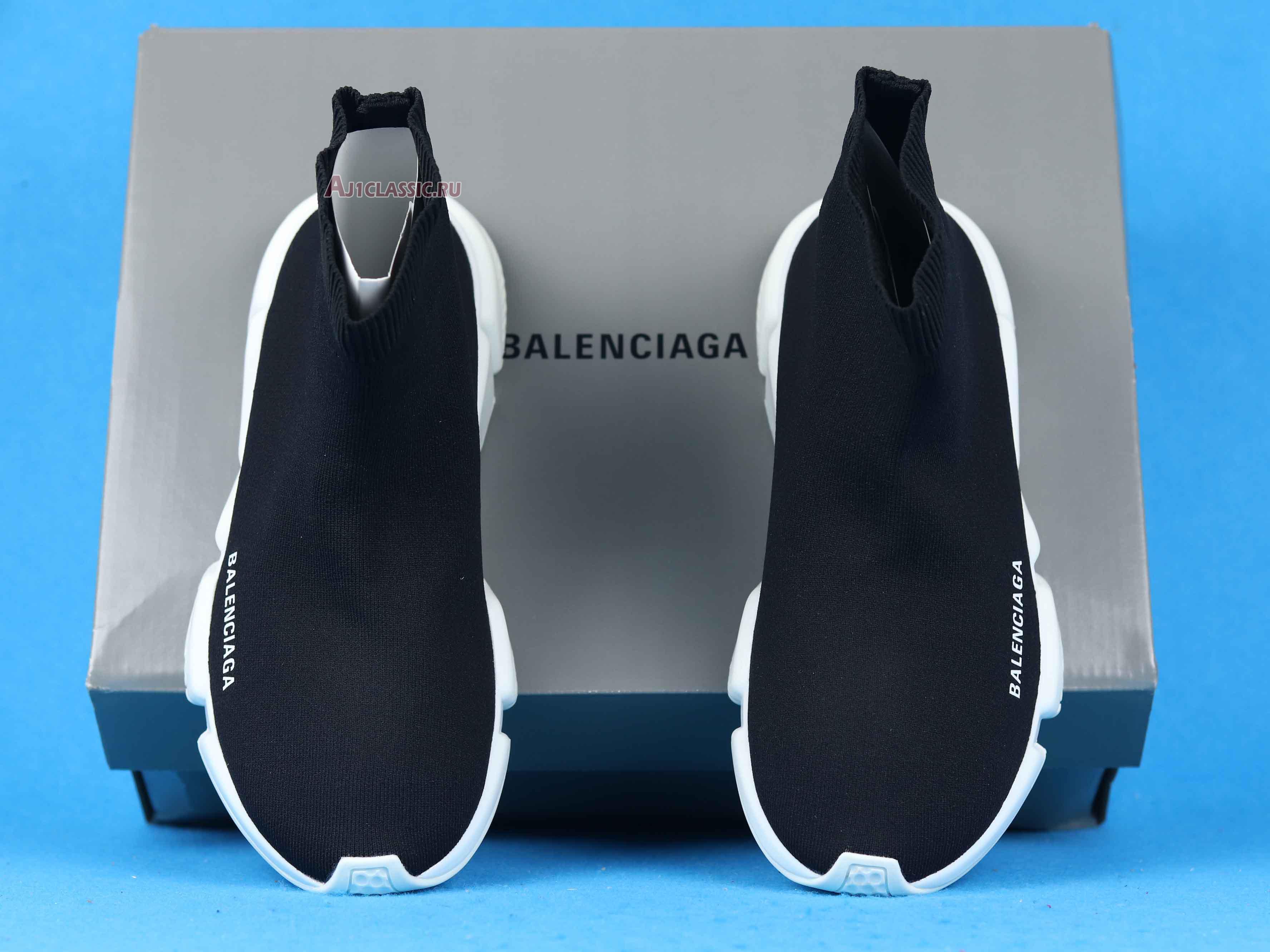 Balenciaga Speed Trainer Mid "Black" 458653 W05G0 1000