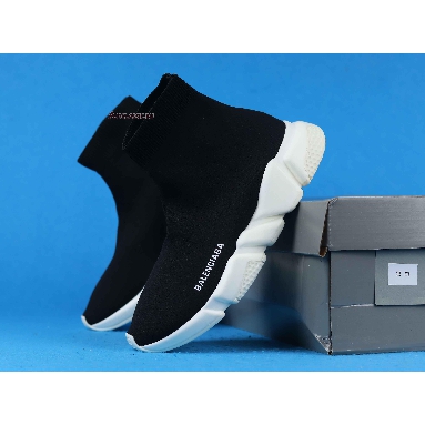 Balenciaga Speed Trainer Mid Black 458653 W05G0 1000 Black/White Sneakers