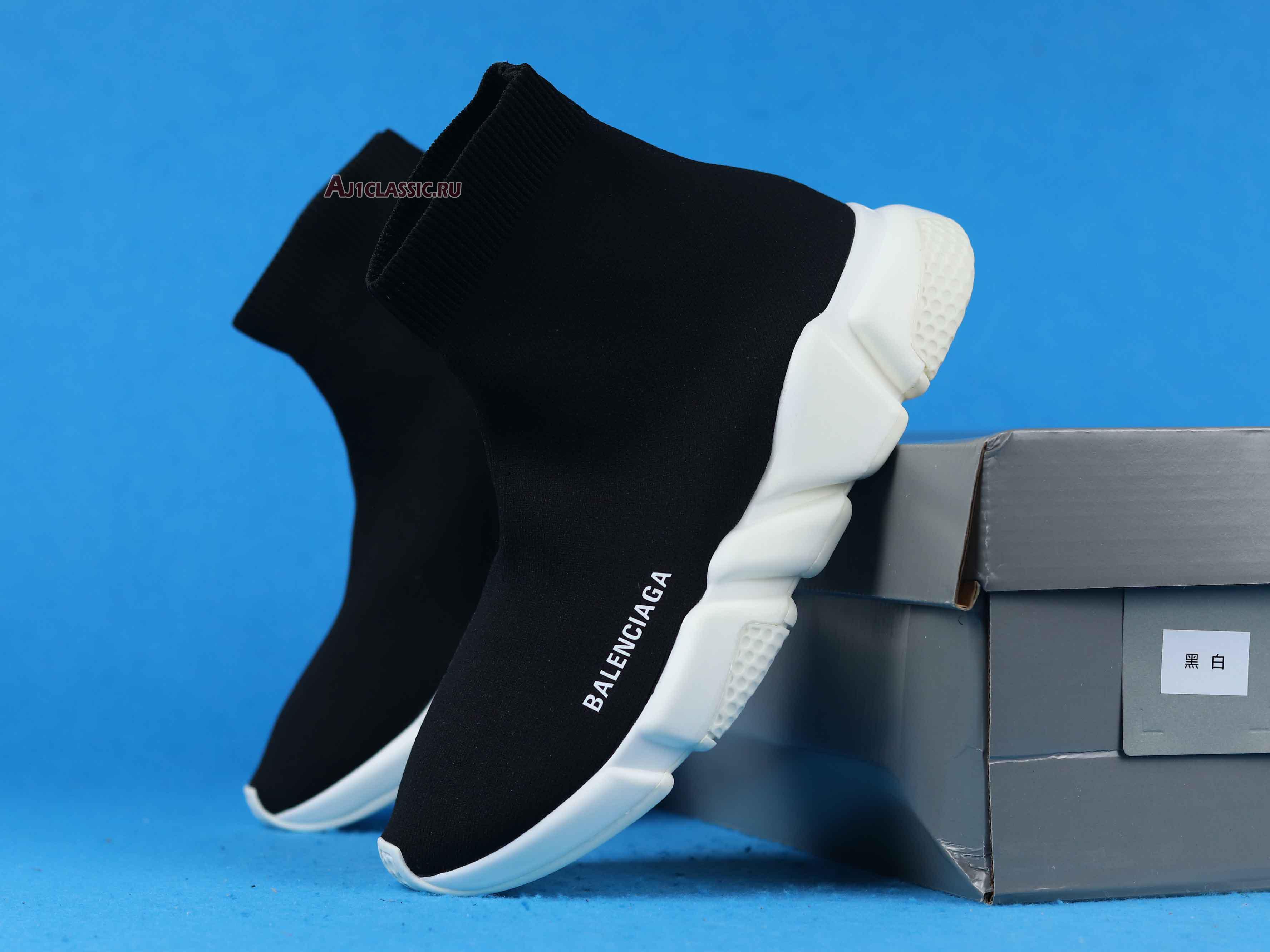 Balenciaga Speed Trainer Mid "Black" 458653 W05G0 1000