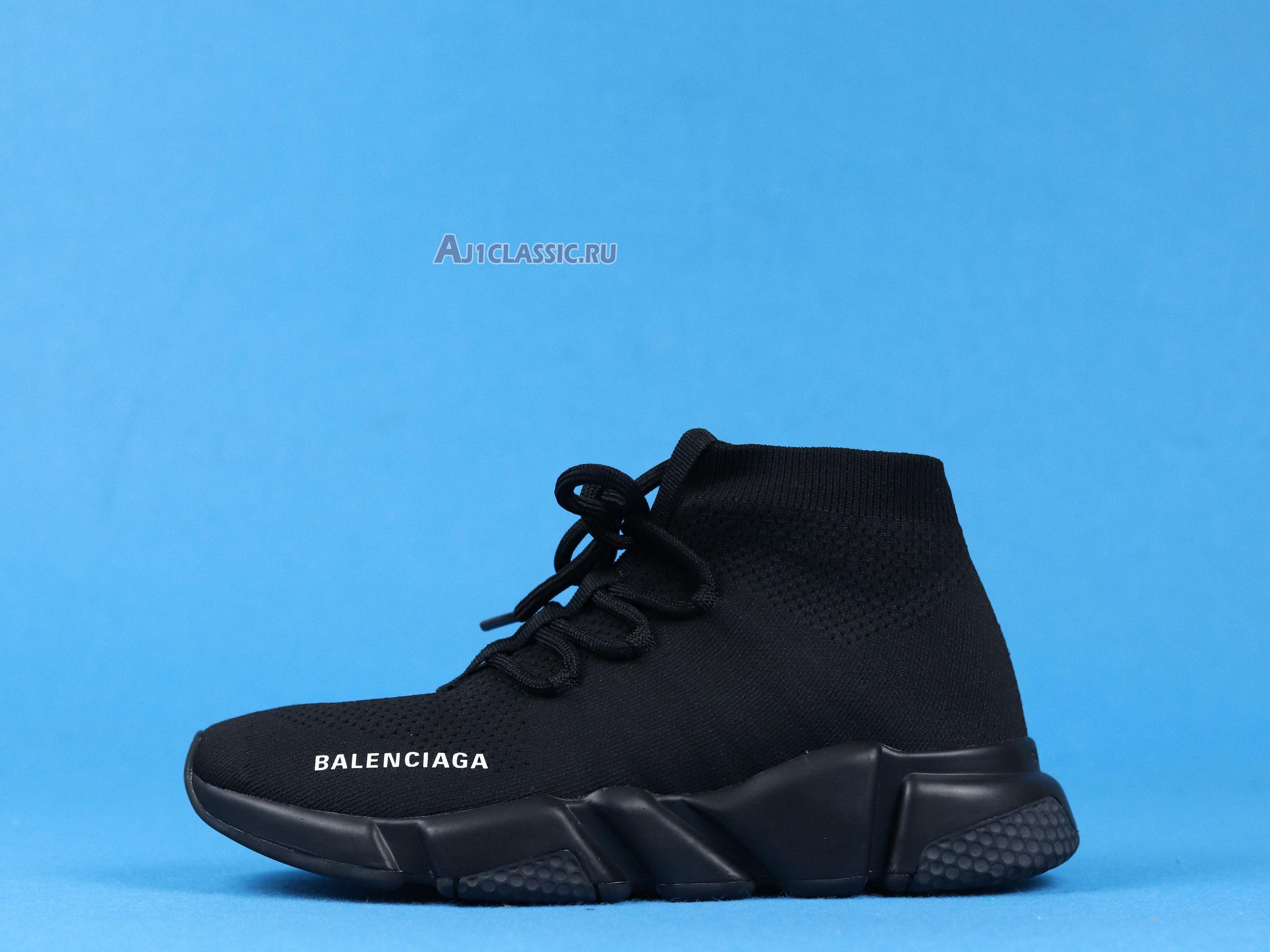 New Balenciaga Speed Lace-Up Sneaker "Black" 587289 W2DB1 1013 Shoes