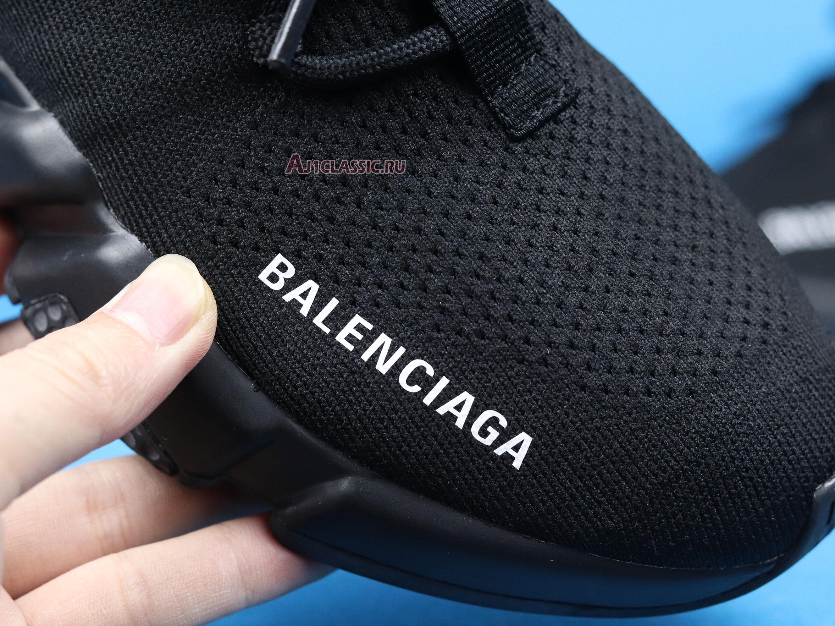 New Balenciaga Speed Lace-Up Sneaker "Black" 587289 W2DB1 1013 Shoes