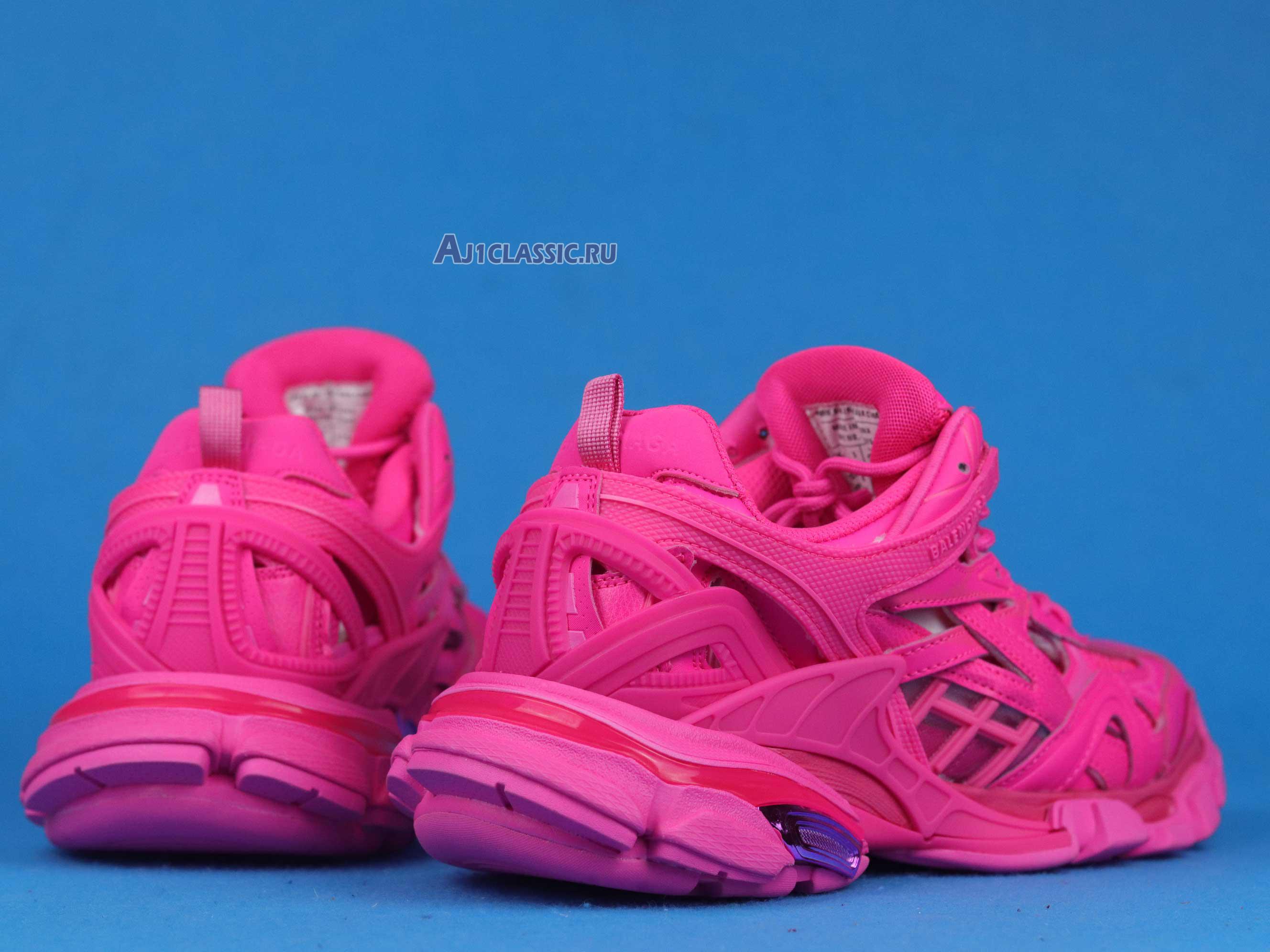 New Balenciaga Track.2 Sneaker "Fluo Pink" 568614 W2FC1 5845 Shoes