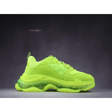 Balenciaga Triple S Sneaker Fluo Yellow 541624 W2FF1 7320 Fluo Yellow/Yellow Mens Womens Shoes