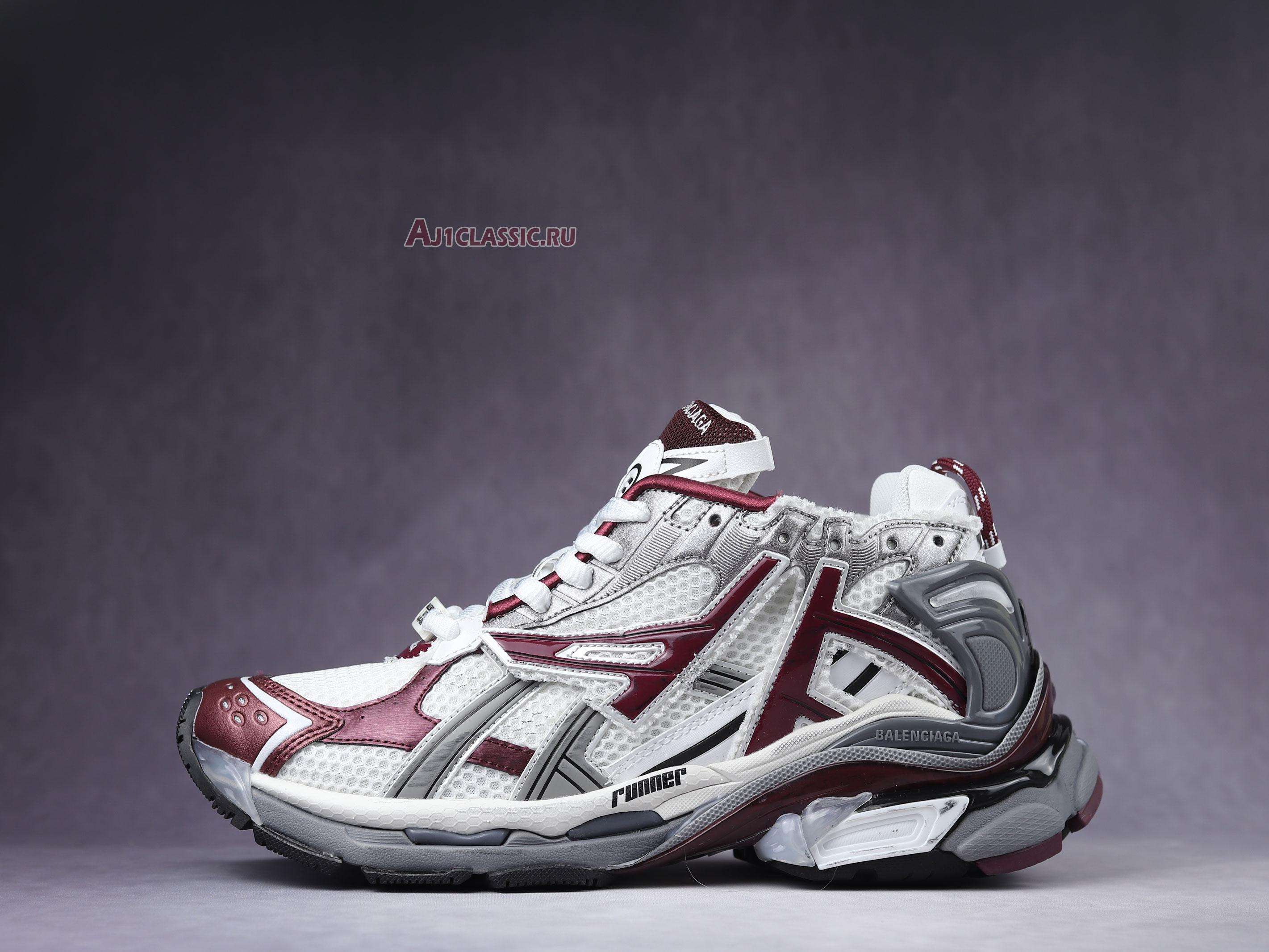 New Balenciaga Runner Sneaker "Burgundy" 677403 W3RB3 9069 Shoes