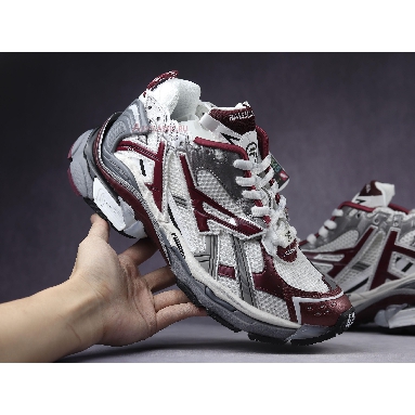 Balenciaga Runner Sneaker Burgundy 677403 W3RB3 9069 White/Burgundy/Grey Sneakers