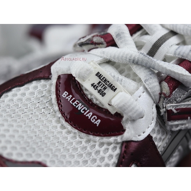 Balenciaga Runner Sneaker Burgundy 677403 W3RB3 9069 White/Burgundy/Grey Mens Womens Shoes