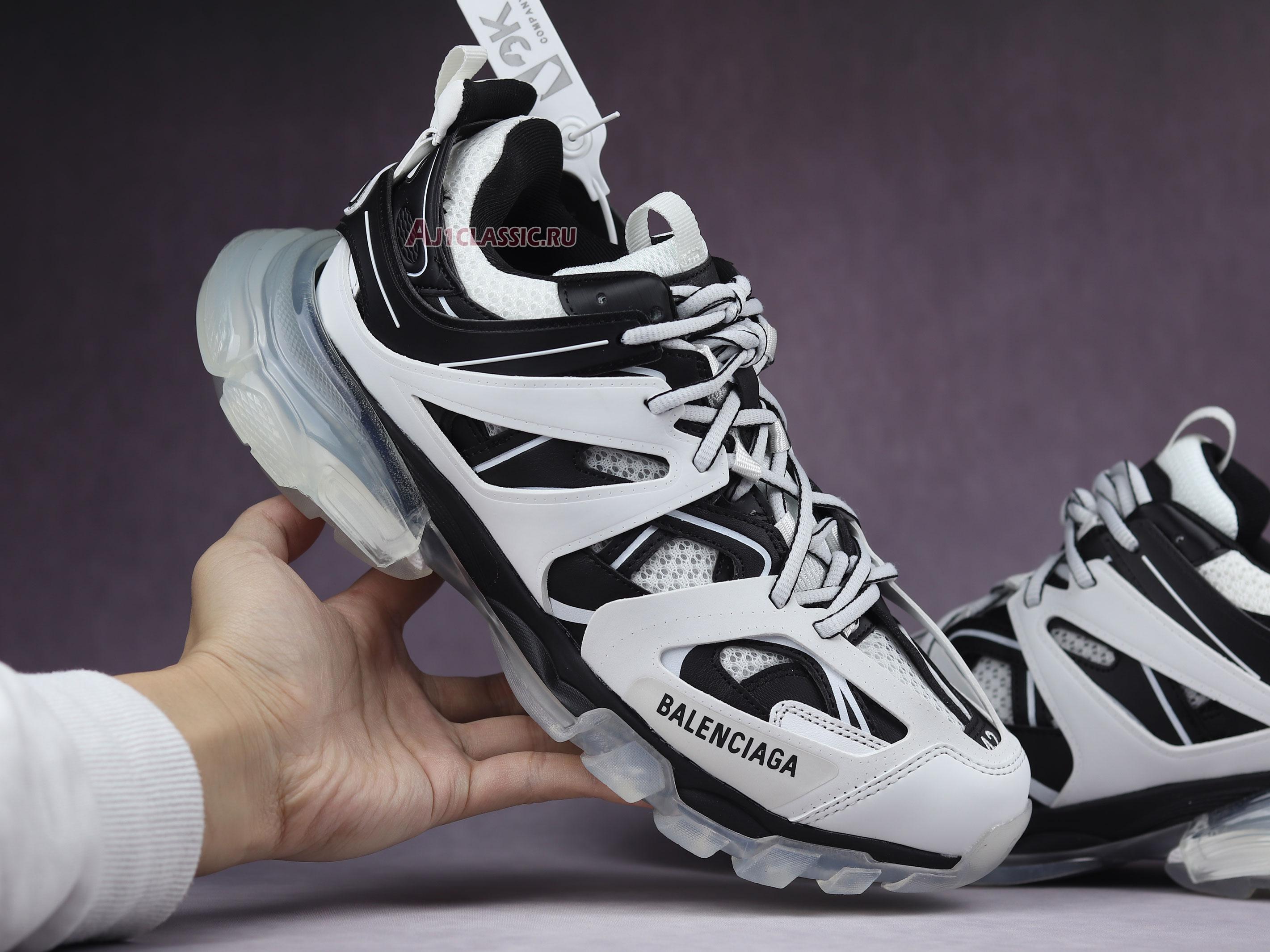 Balenciaga Track Sneaker "Clear Sole - White Black" 647741 W3BZ2 9010