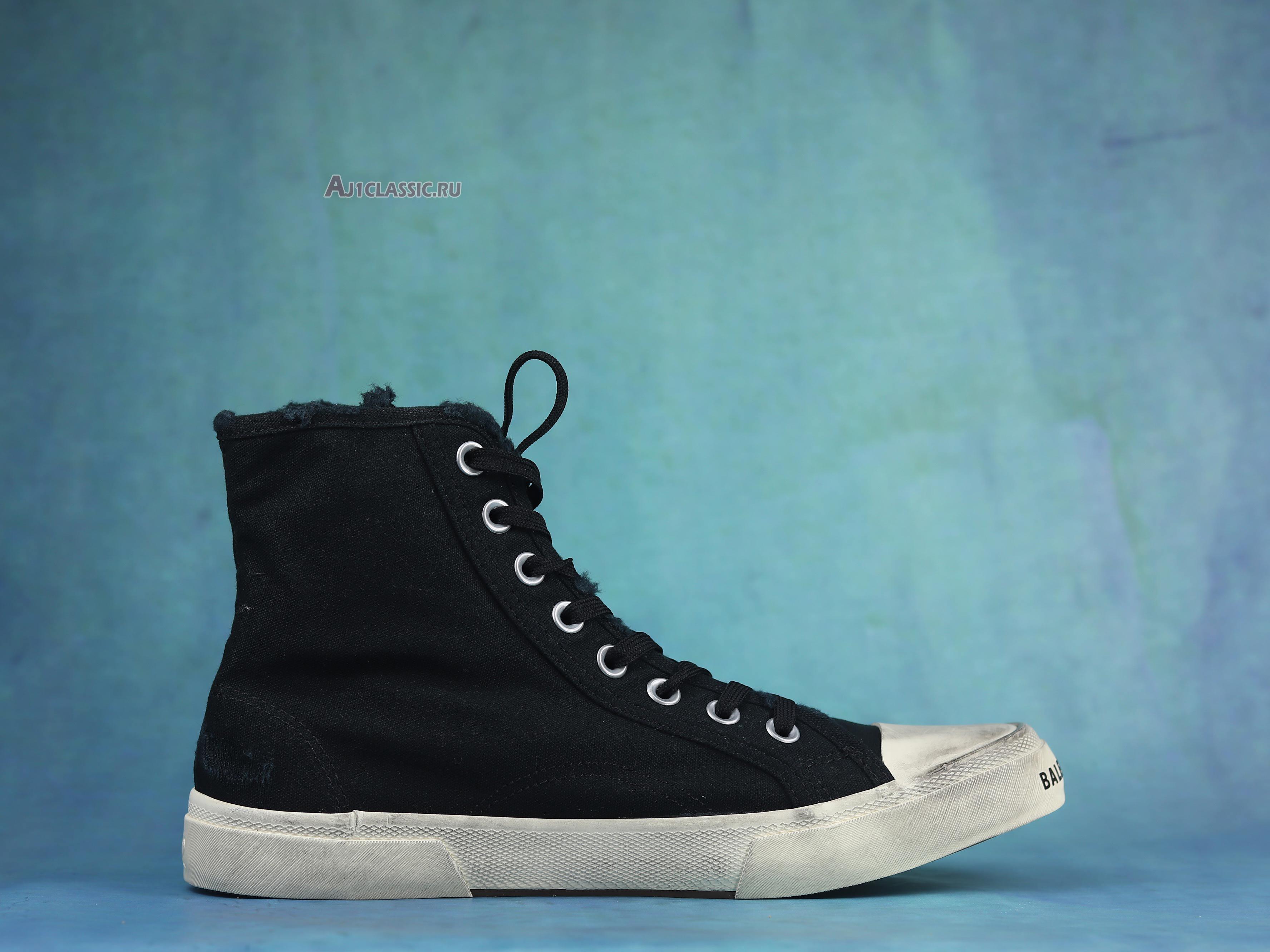 Balenciaga Paris High "Destroyed - Black White" 688752 W3RC1 1090