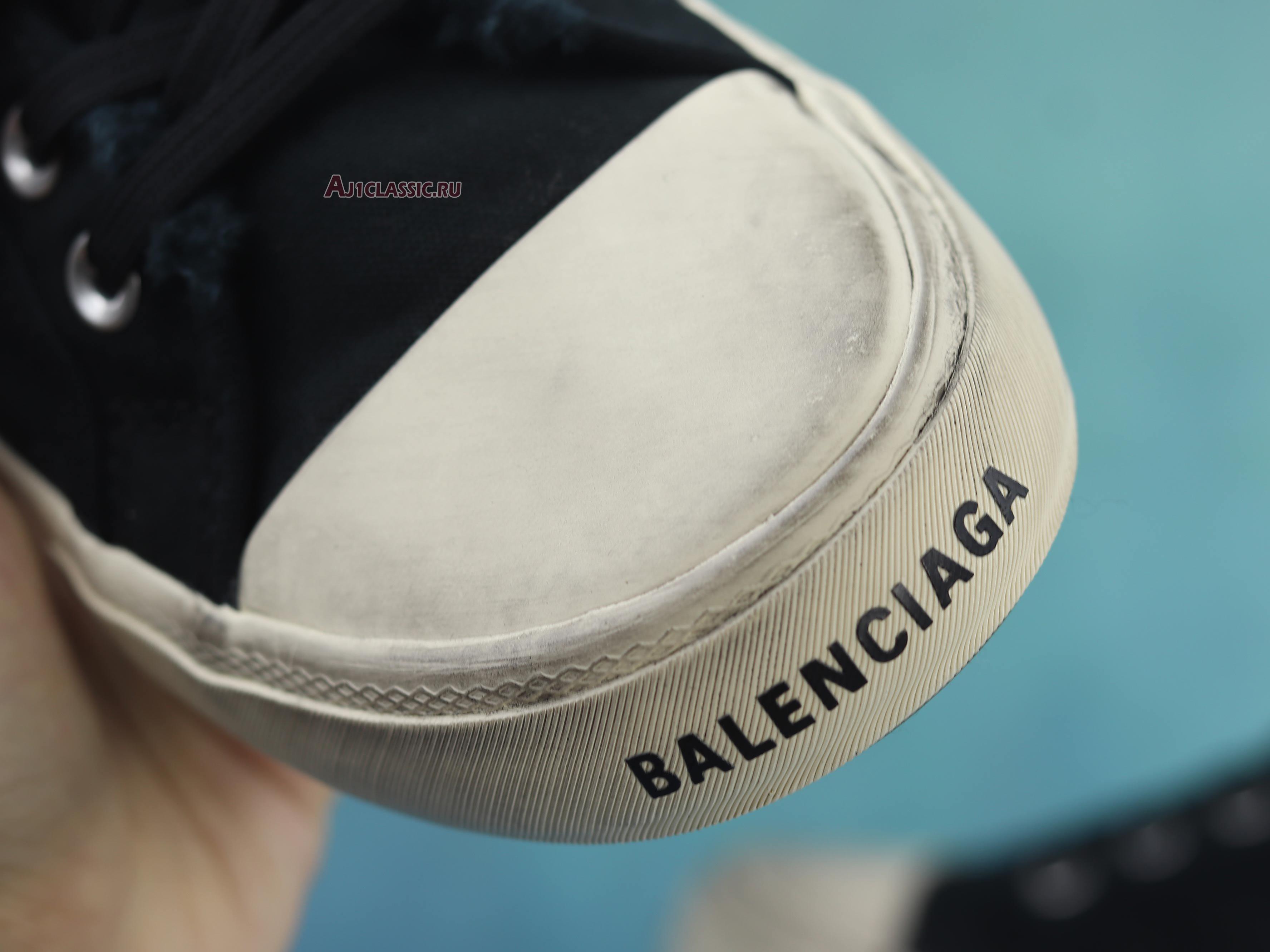 Balenciaga Paris High "Destroyed - Black White" 688752 W3RC1 1090