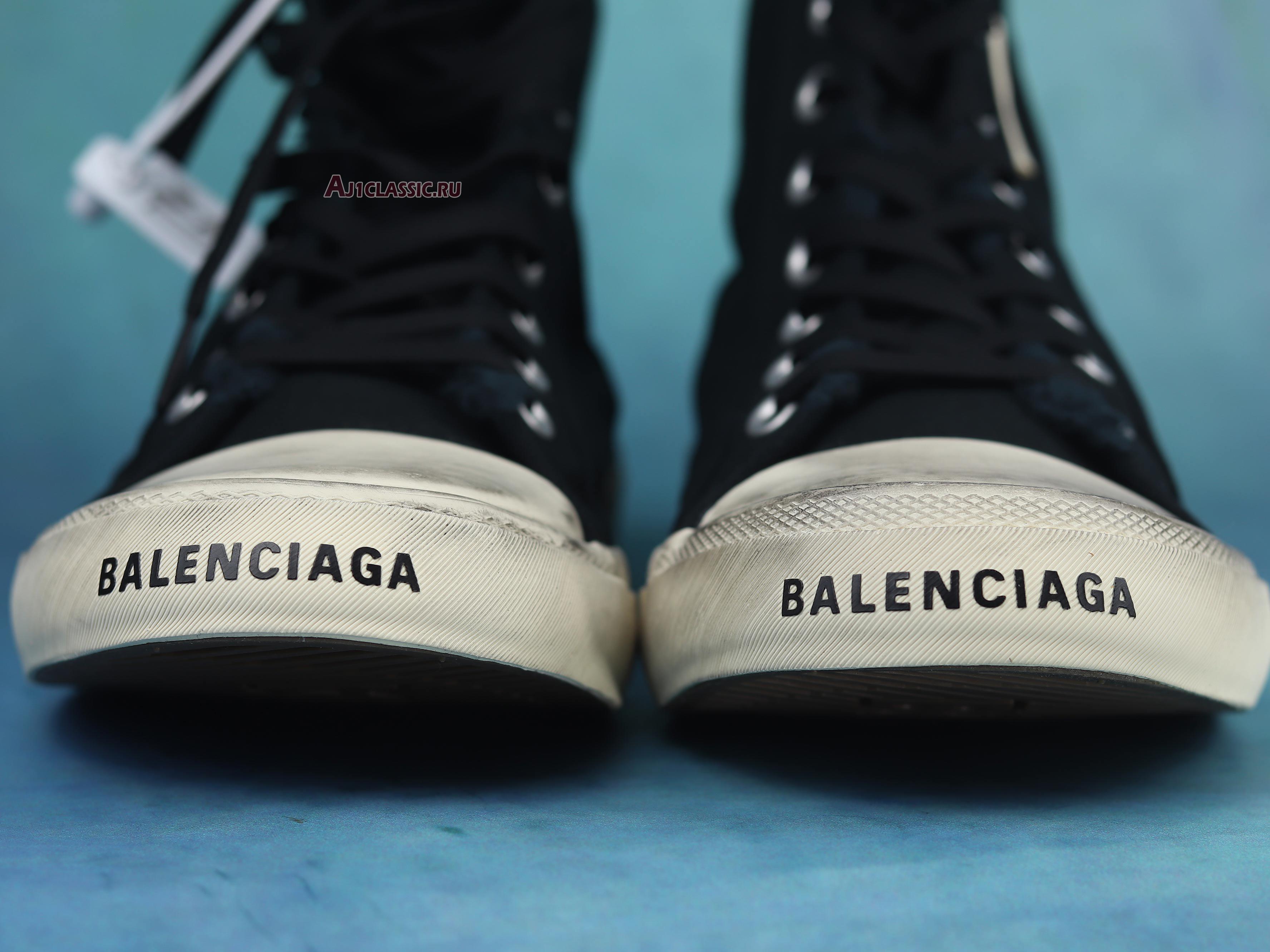 Balenciaga Paris High "Destroyed - Black White" 688752 W3RC1 1090