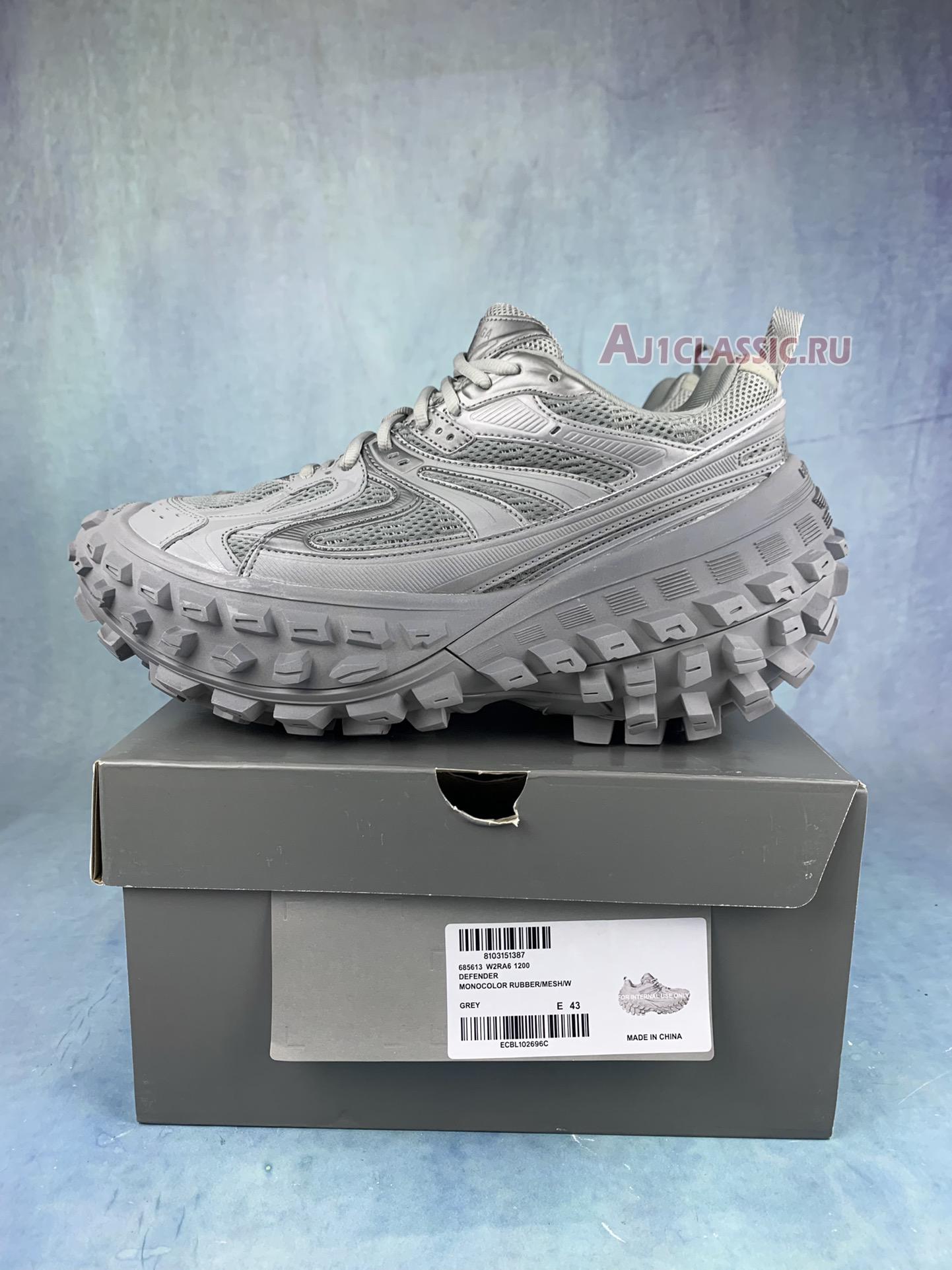 New Balenciaga Defender Sneaker "Grey" 685613 W2RA6 1200 Shoes