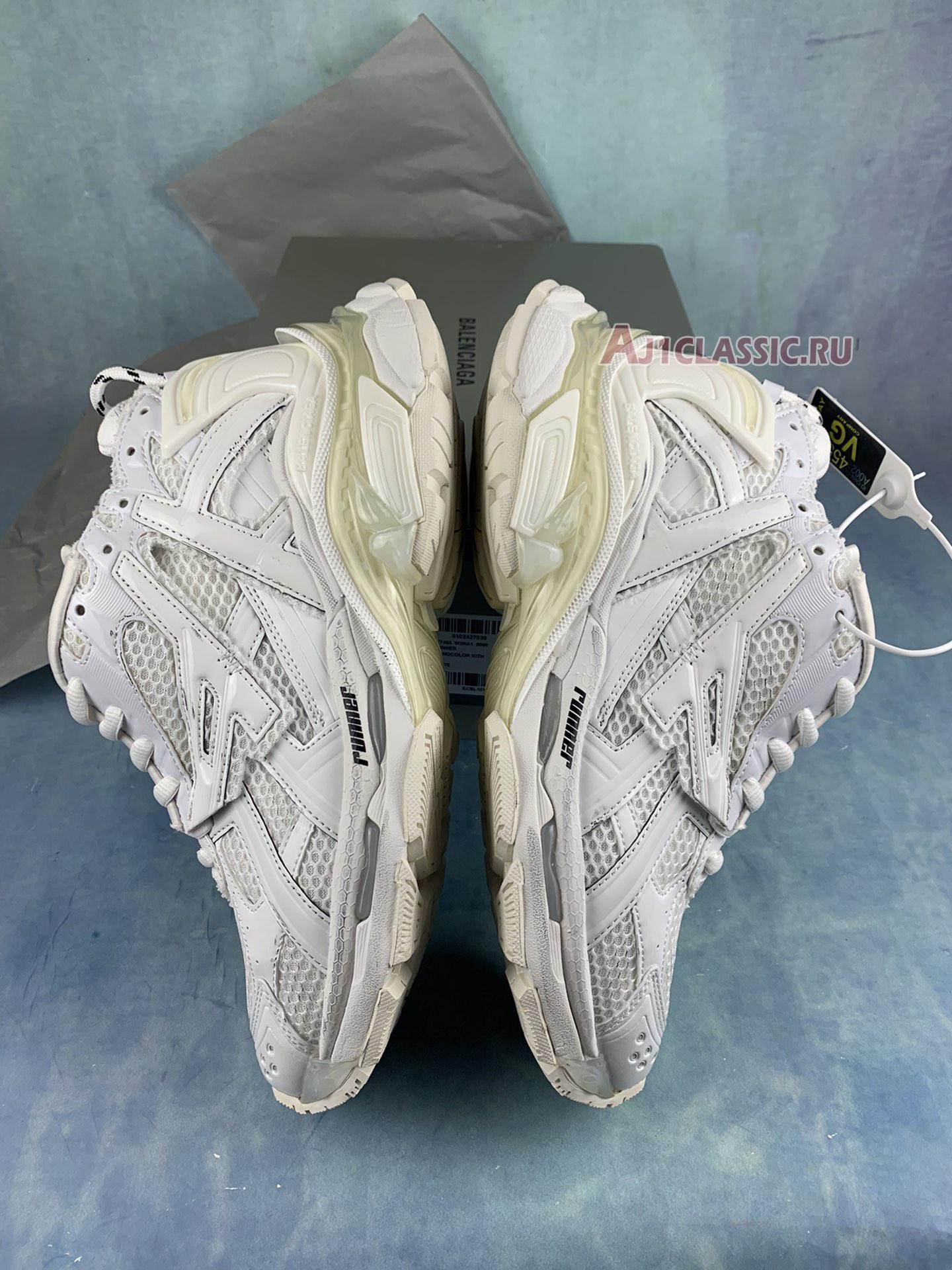 New Balenciaga Runner Sneaker "White" 677403 W3RB1 9000 Shoes