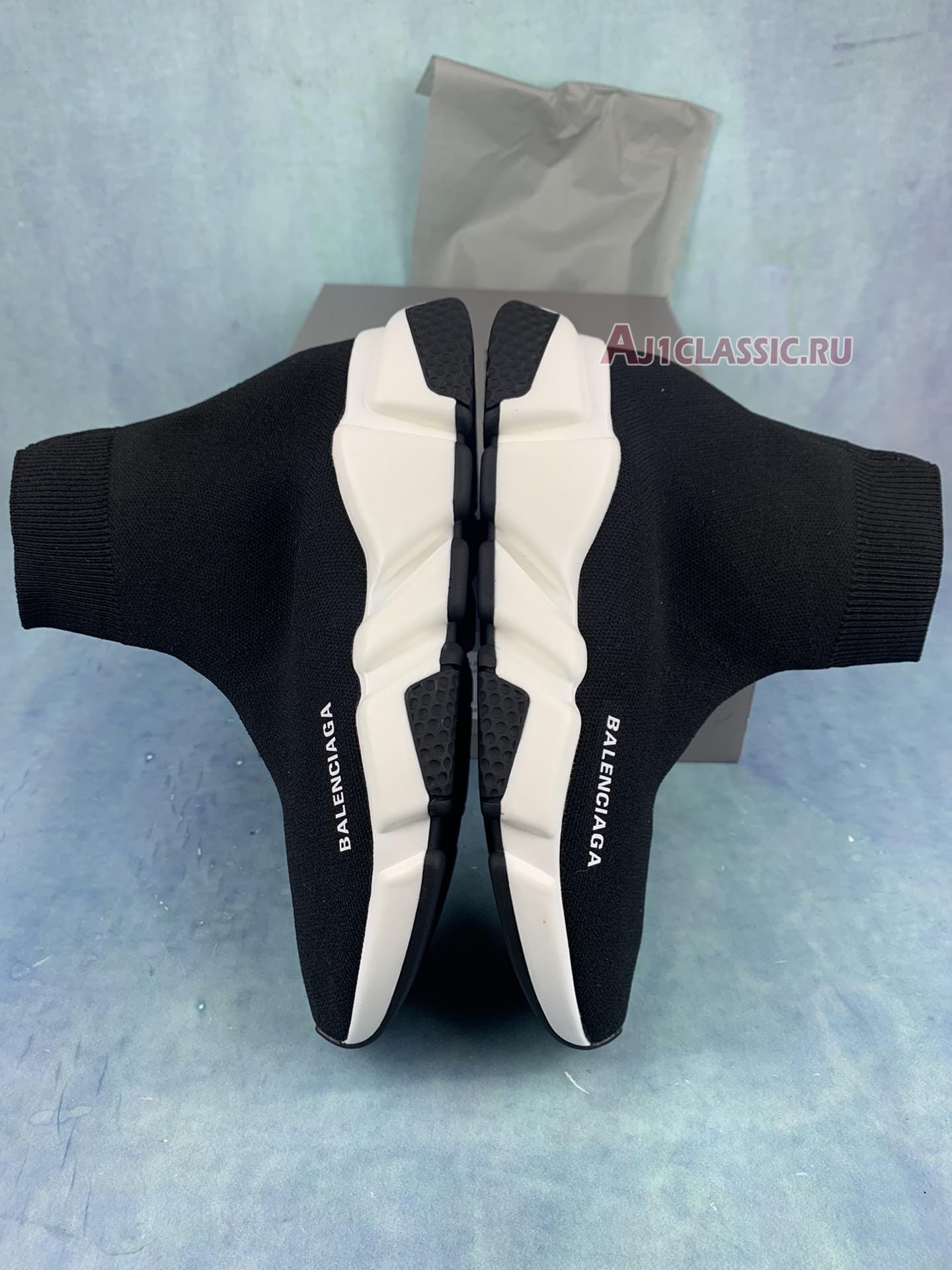 Balenciaga Speed Trainer Mid "Black White Black" 494371 W05G0 1000