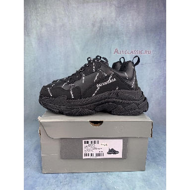 Balenciaga Triple S Sneaker Allover Logo - Black 536737 W2FA1 1090 Black/White Sneakers