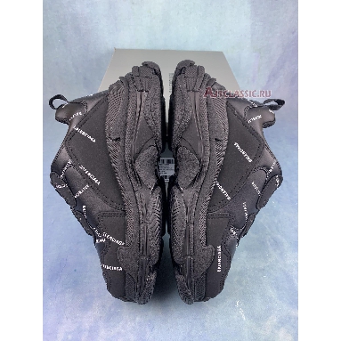 Balenciaga Triple S Sneaker Allover Logo - Black 536737 W2FA1 1090 Black/White Mens Womens Shoes