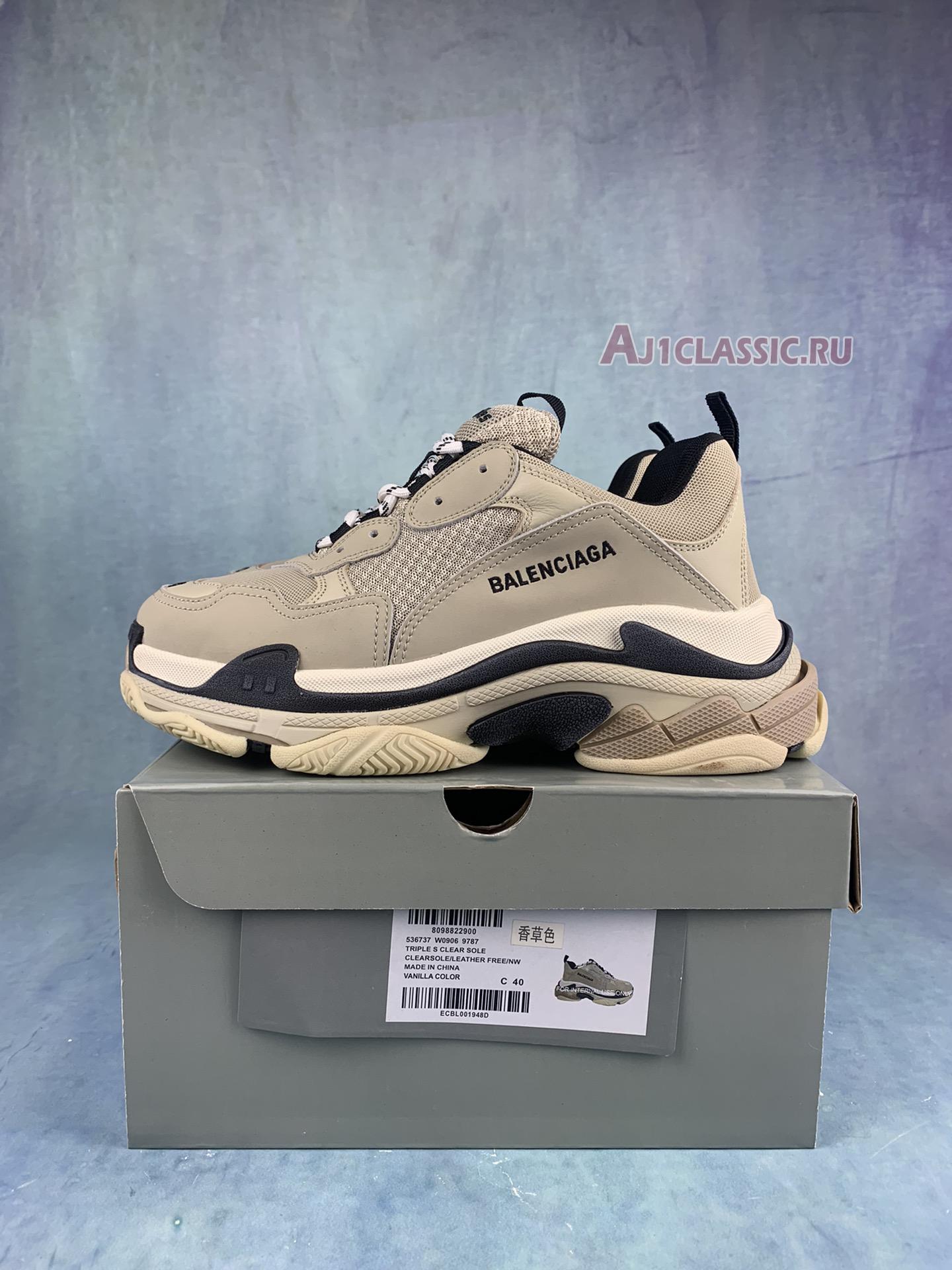 New Balenciaga Triple S Sneaker "Vanille" 536737 W09O6 9787 Shoes