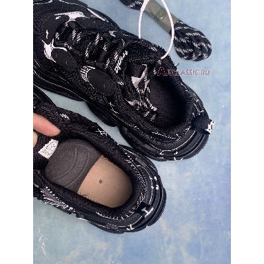 Balenciaga Triple S Sketch-Print Sneakers Black 536737 W3SRB 1090 Black/White Sneakers