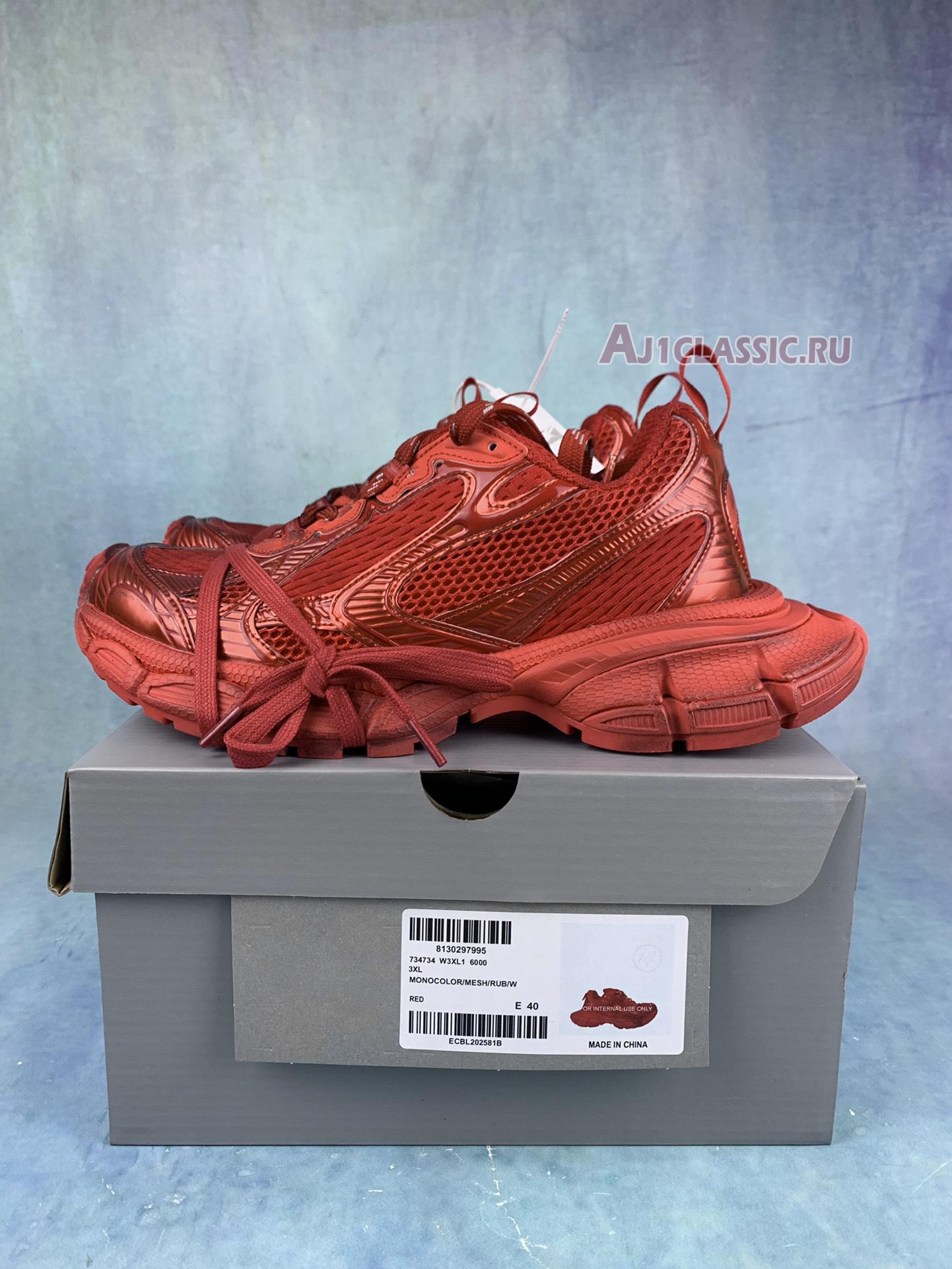 New Balenciaga 3XL Sneaker "Worn-Out - Red" 734734 W3XL 16000 Shoes