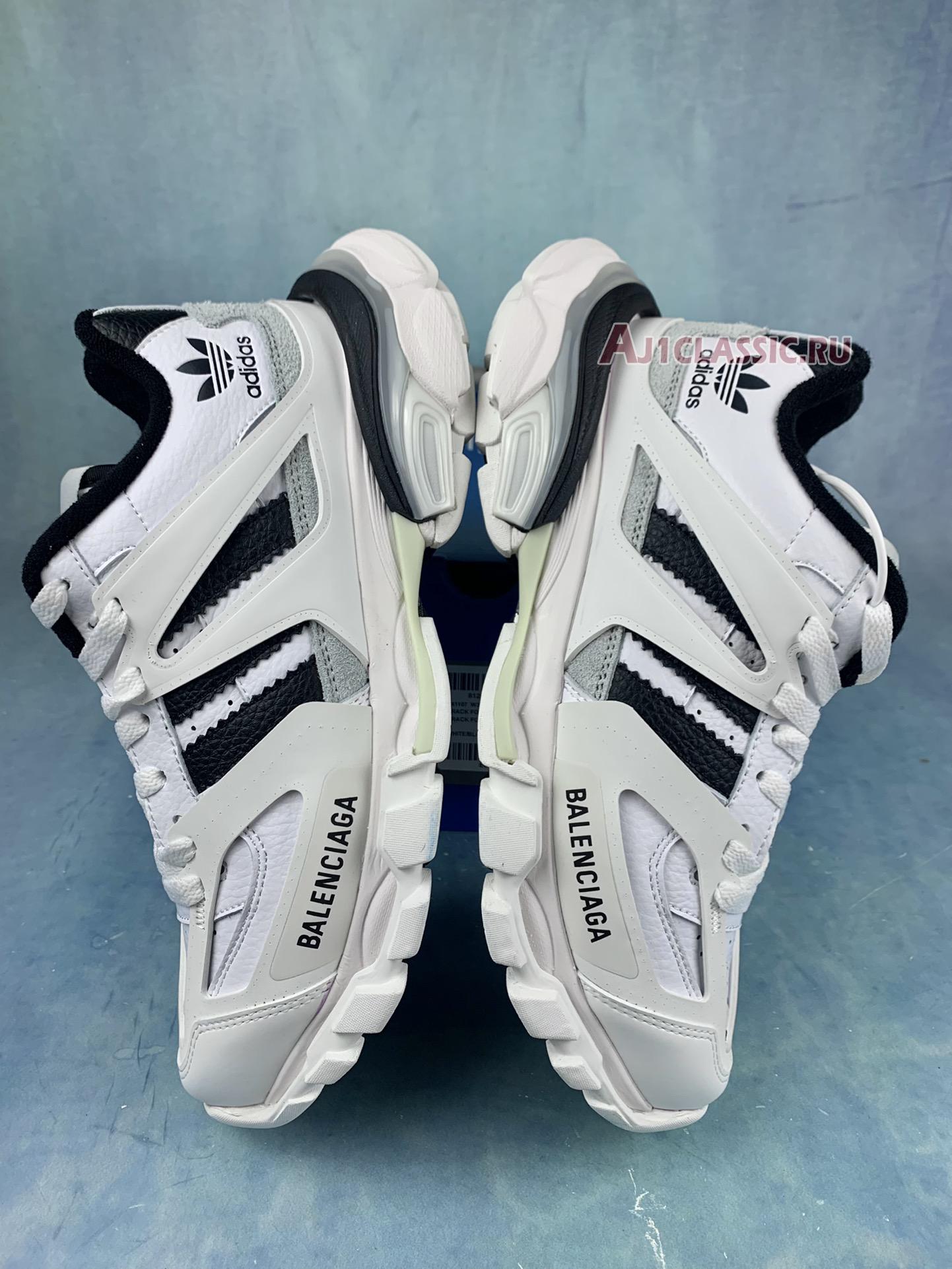 New Balenciaga Adidas Track Forum Low Top Sneakers "White Black" 741107 W3CZ1 9010 Shoes