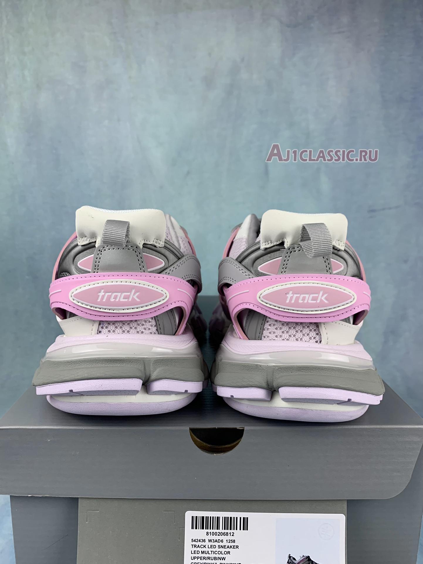 Balenciaga Track LED Sneaker "Grey Pink" 555036 W3AD6 1258