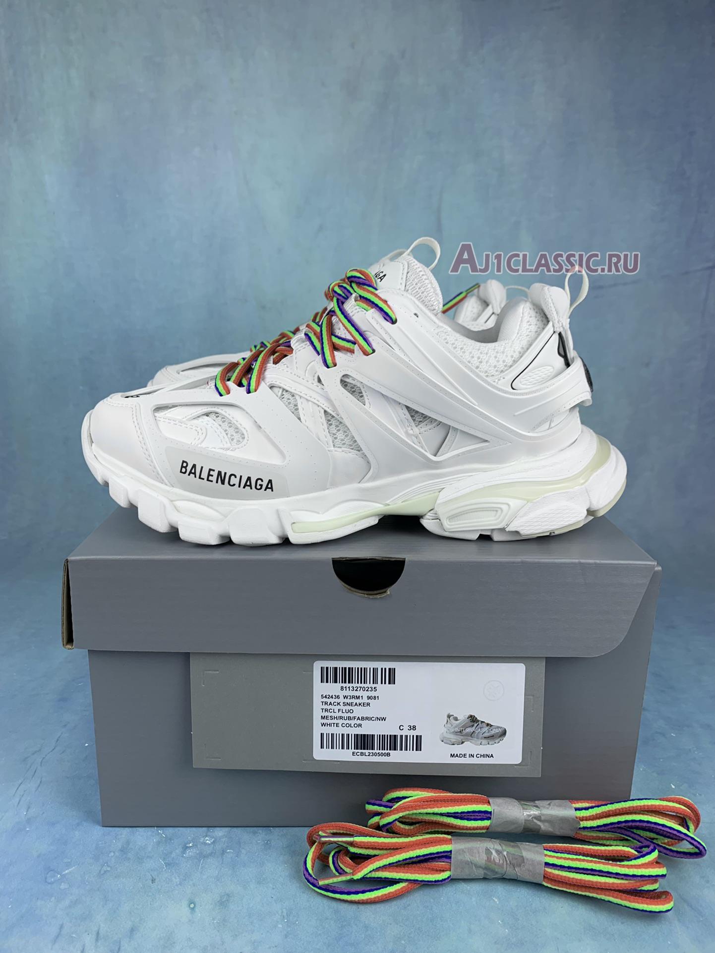 New Balenciaga Track Trainer "White Multi" 542436 W3RM1 9081 Shoes