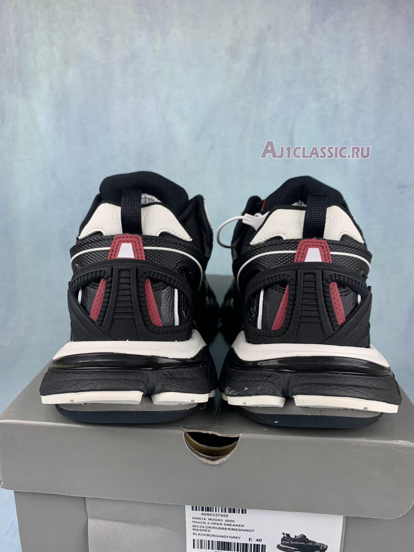 Balenciaga Track.2 Trainer "Black Burgundy" 568614 W2GN3 6000