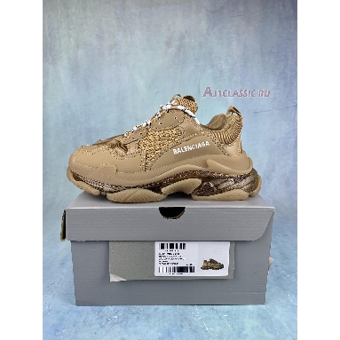 Balenciaga Triple S Sneaker Clear Sole - Light Camel 541624 W2GA1 2706 Light Camel/Brown Sneakers