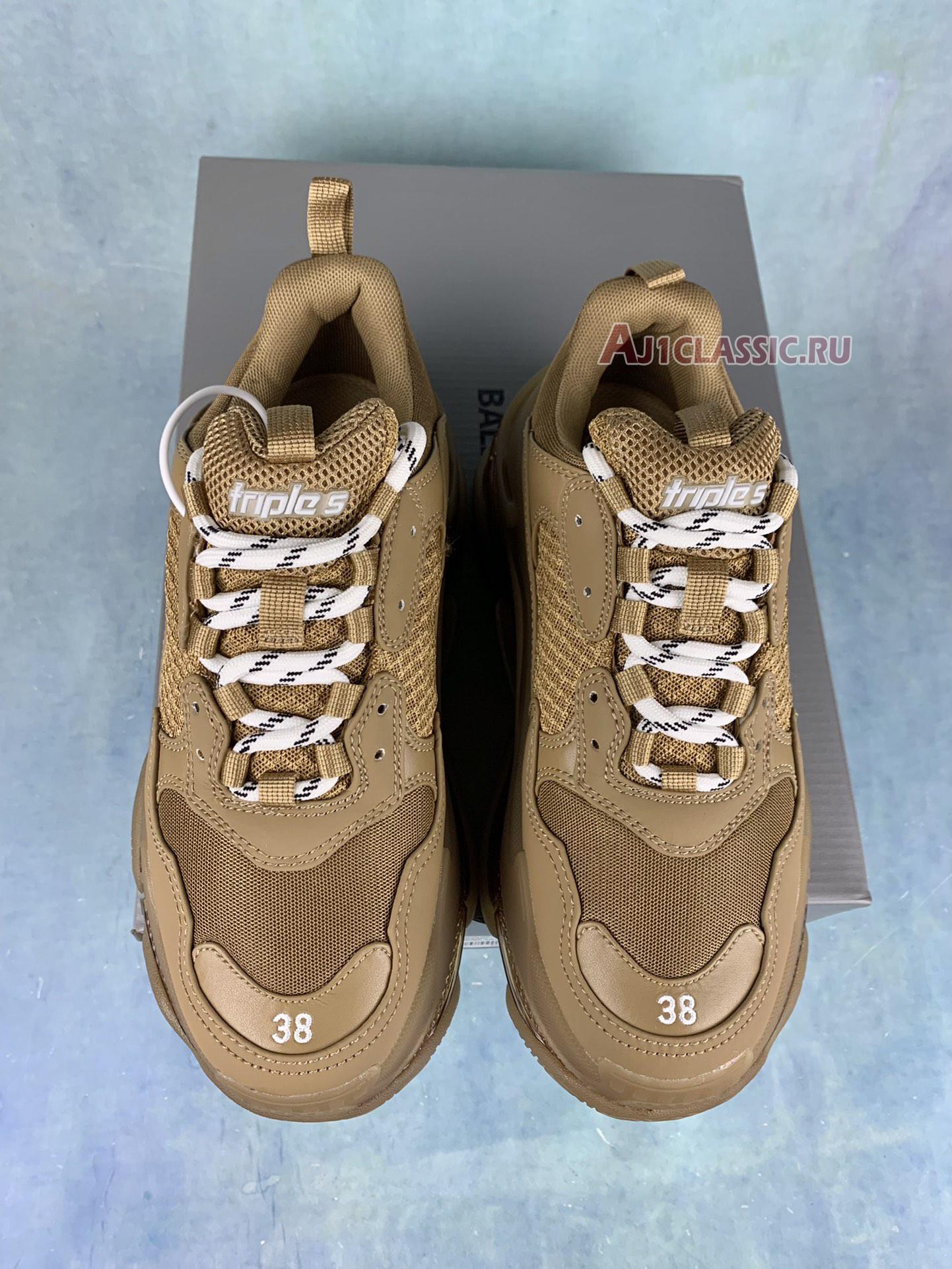 Balenciaga Triple S Sneaker "Clear Sole - Light Camel" 541624 W2GA1 2706