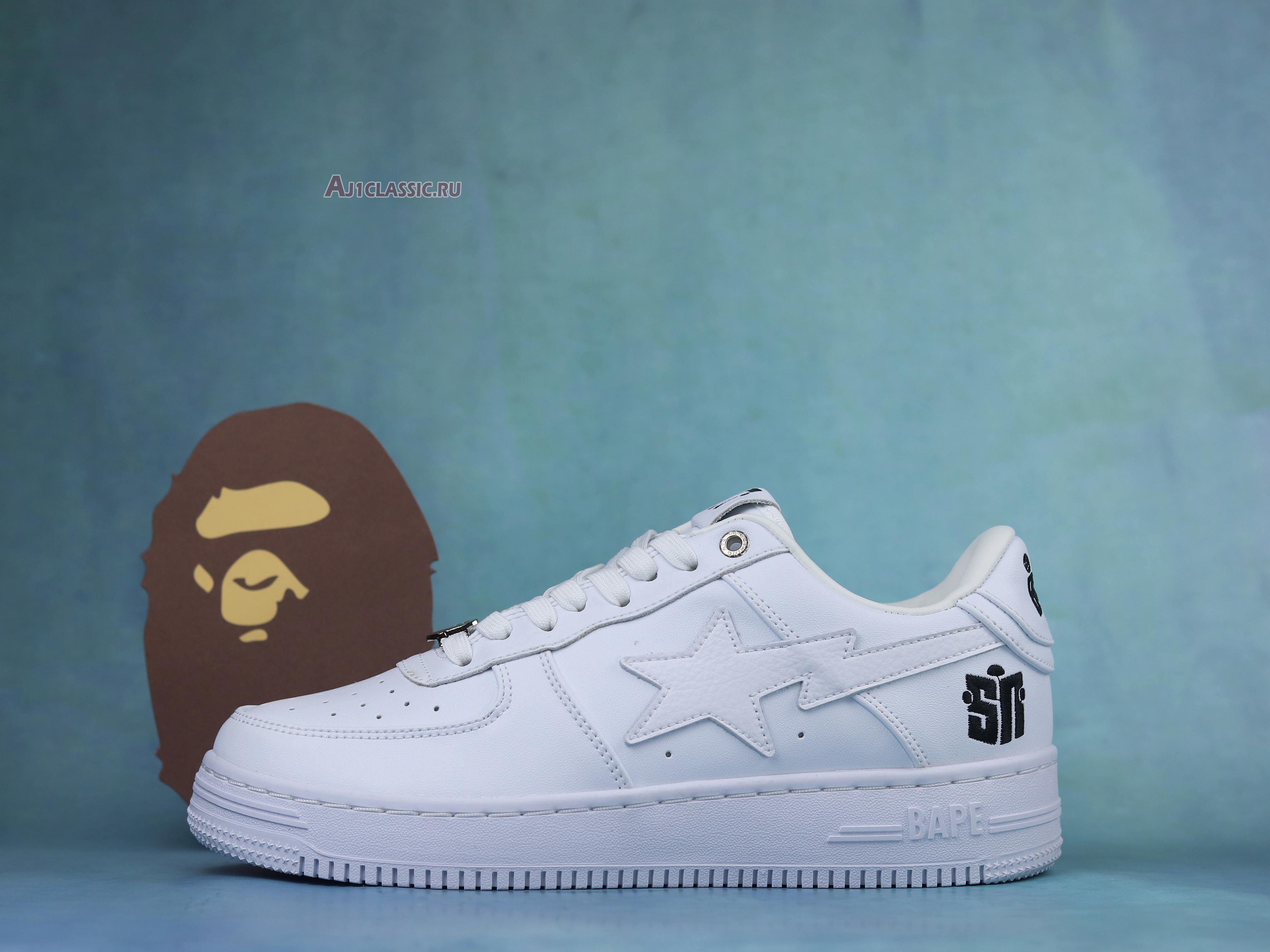 New A Bathing Ape Bapesta "White" 1H71191821-WHT Shoes