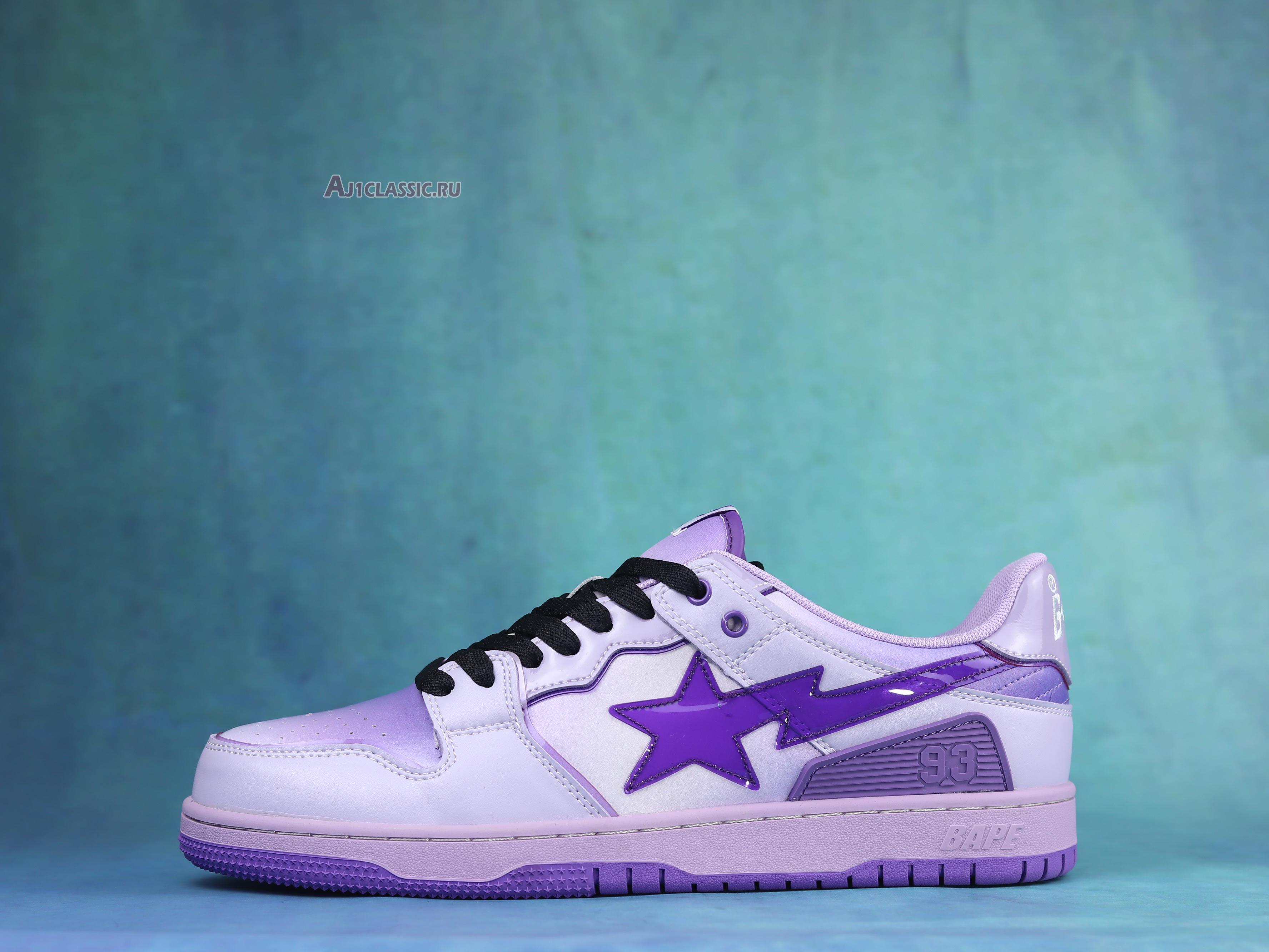 New A Bathing Ape Bapesta Sk8 Sta M1 "Purple" 1I30191003-PUR Shoes