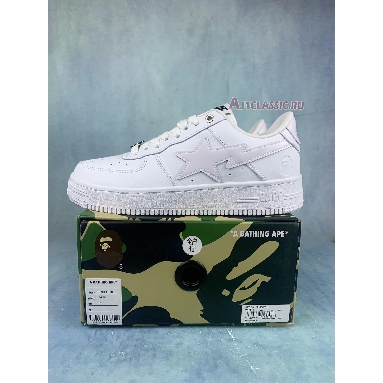 A Bathing Ape Bapesta Low White 1F70191006-WHT White/White Sneakers