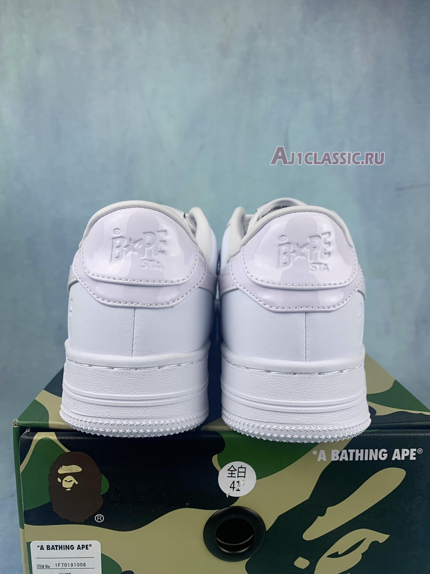 New A Bathing Ape Bapesta Low "White" 1F70191006-WHT Shoes