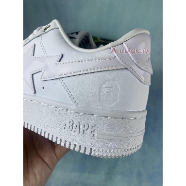 A Bathing Ape Bapesta Low White 1F70191006-WHT White/White Sneakers