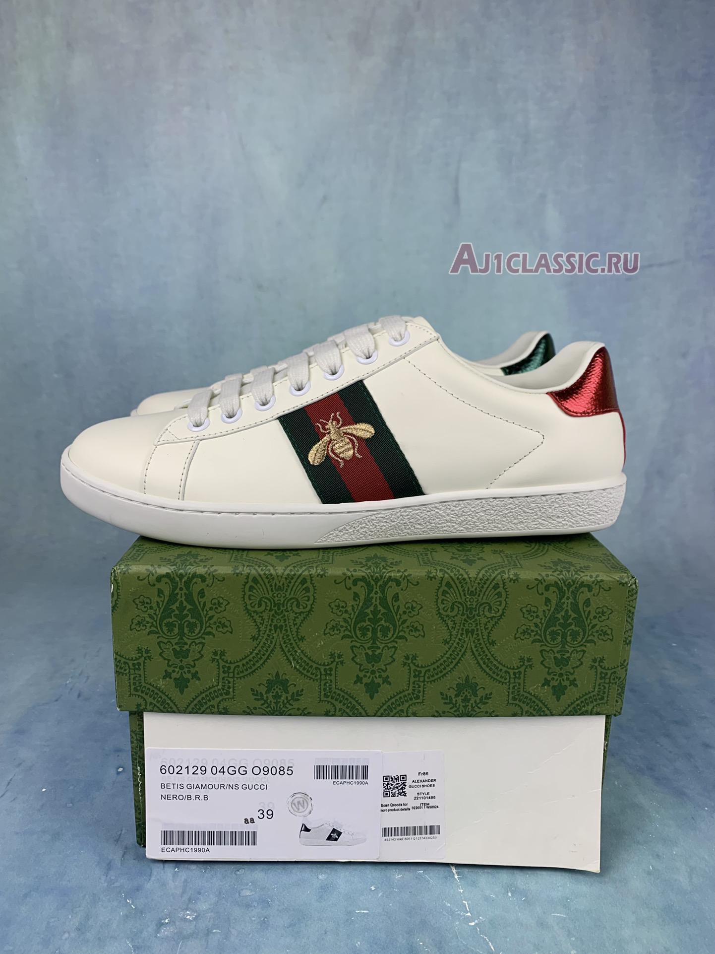 New Gucci Ace Embroidered "Bee" 429446 02JP0 9064 Shoes