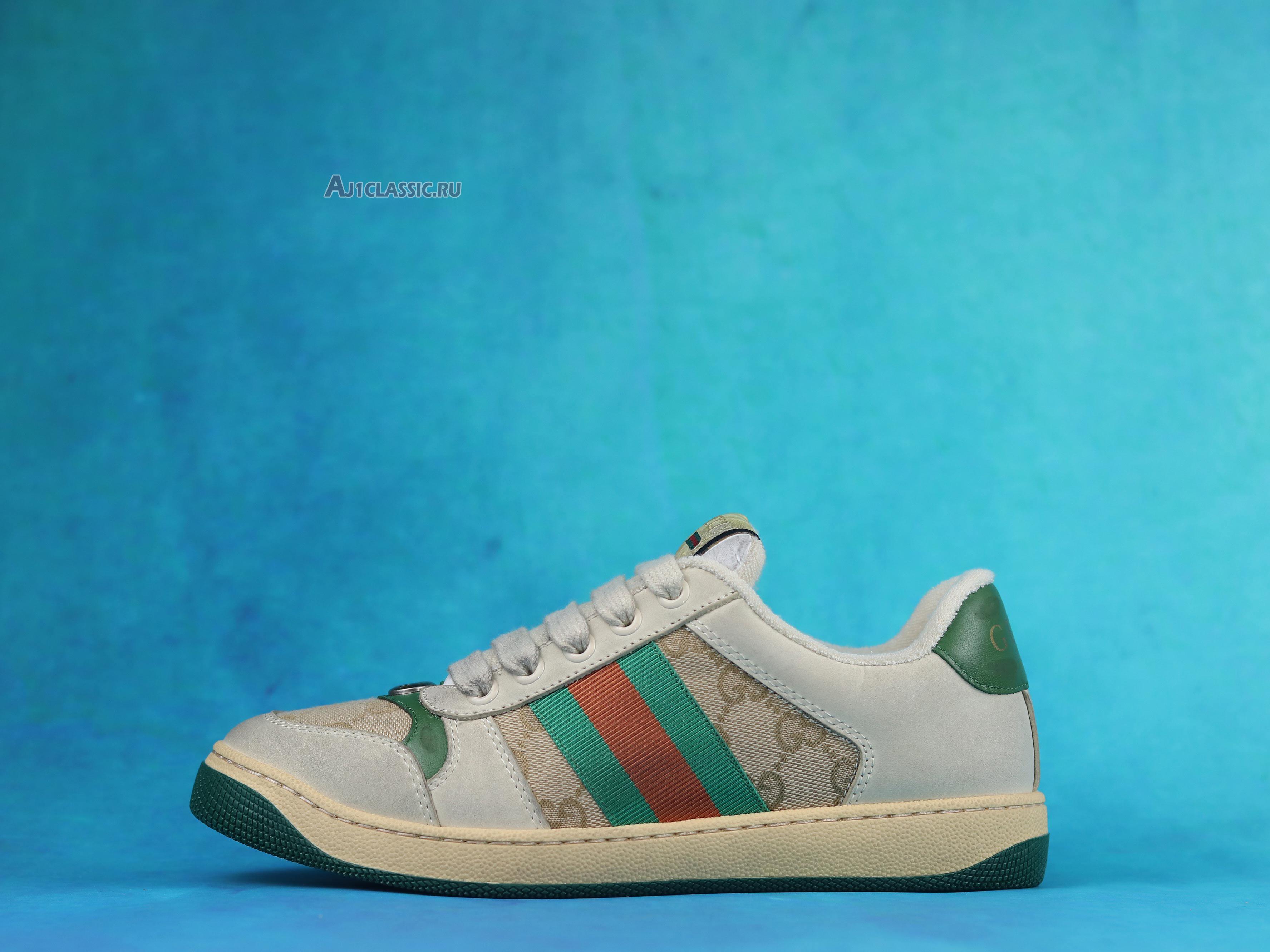 New Gucci GG Screener Distressed "GG Canvas" 546551 9Y920 9666 Shoes