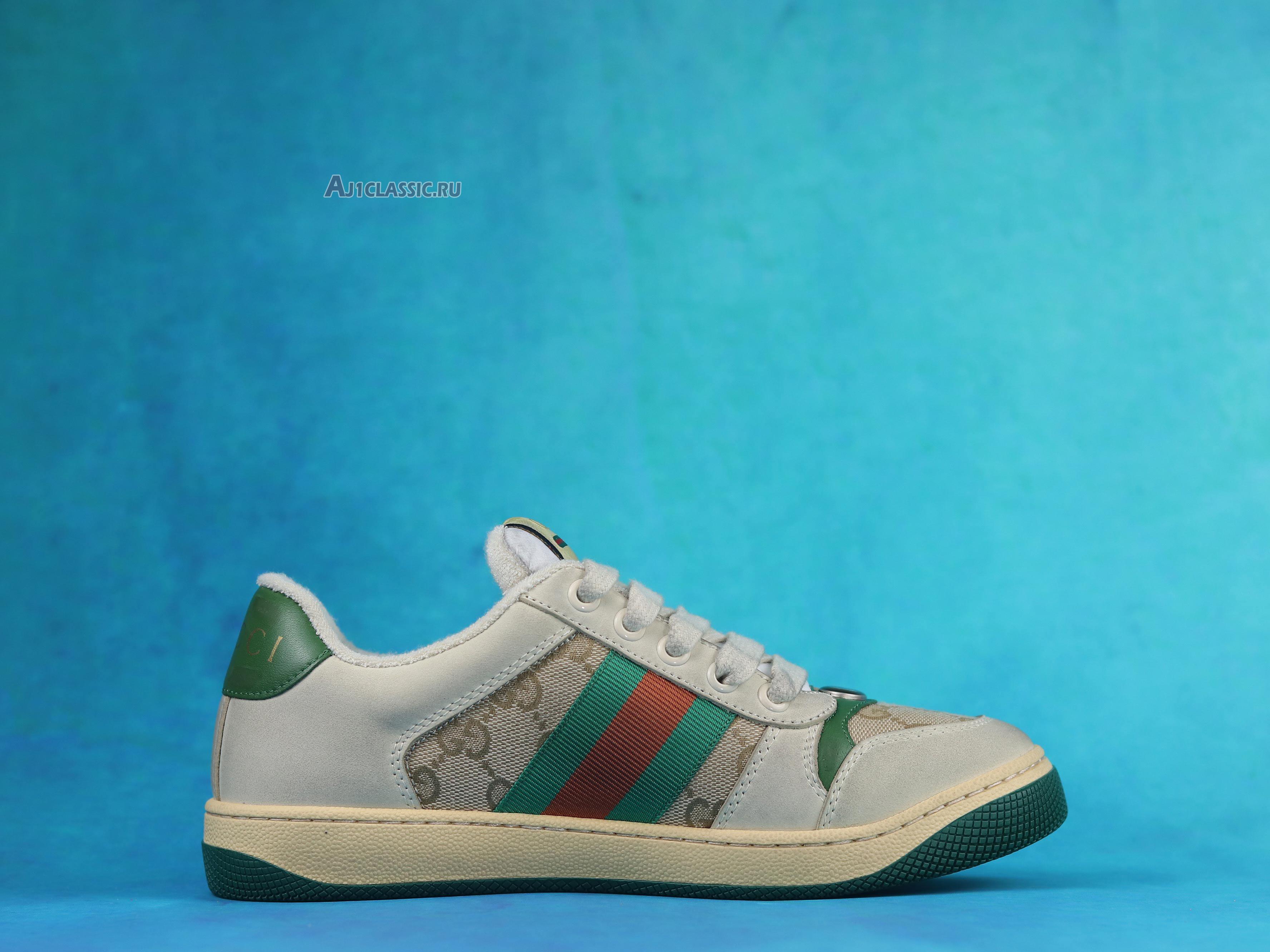 New Gucci GG Screener Distressed "GG Canvas" 546551 9Y920 9666 Shoes