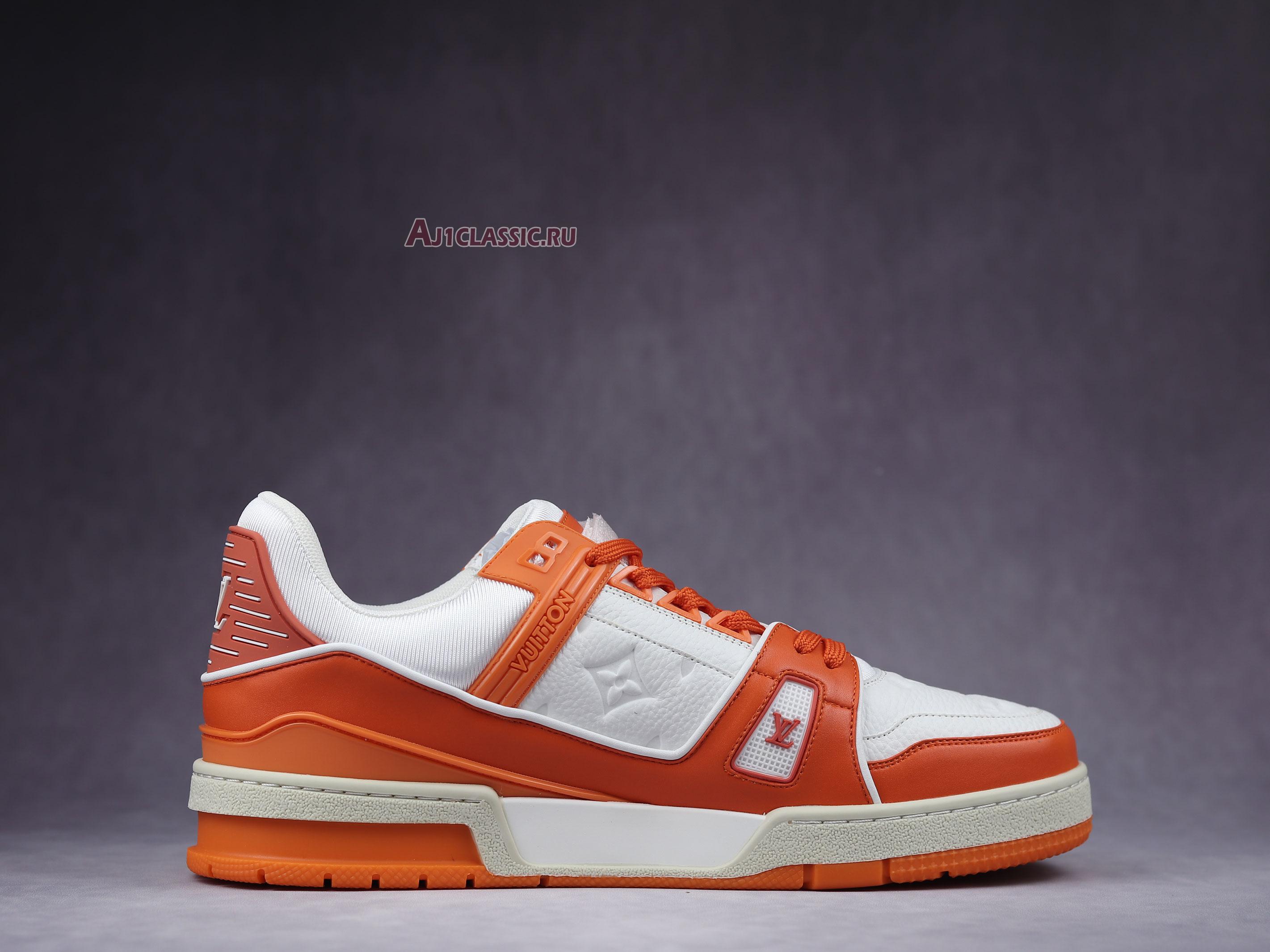 New Louis Vuitton Trainer Low "Orange Monogram" 1A811Y Shoes