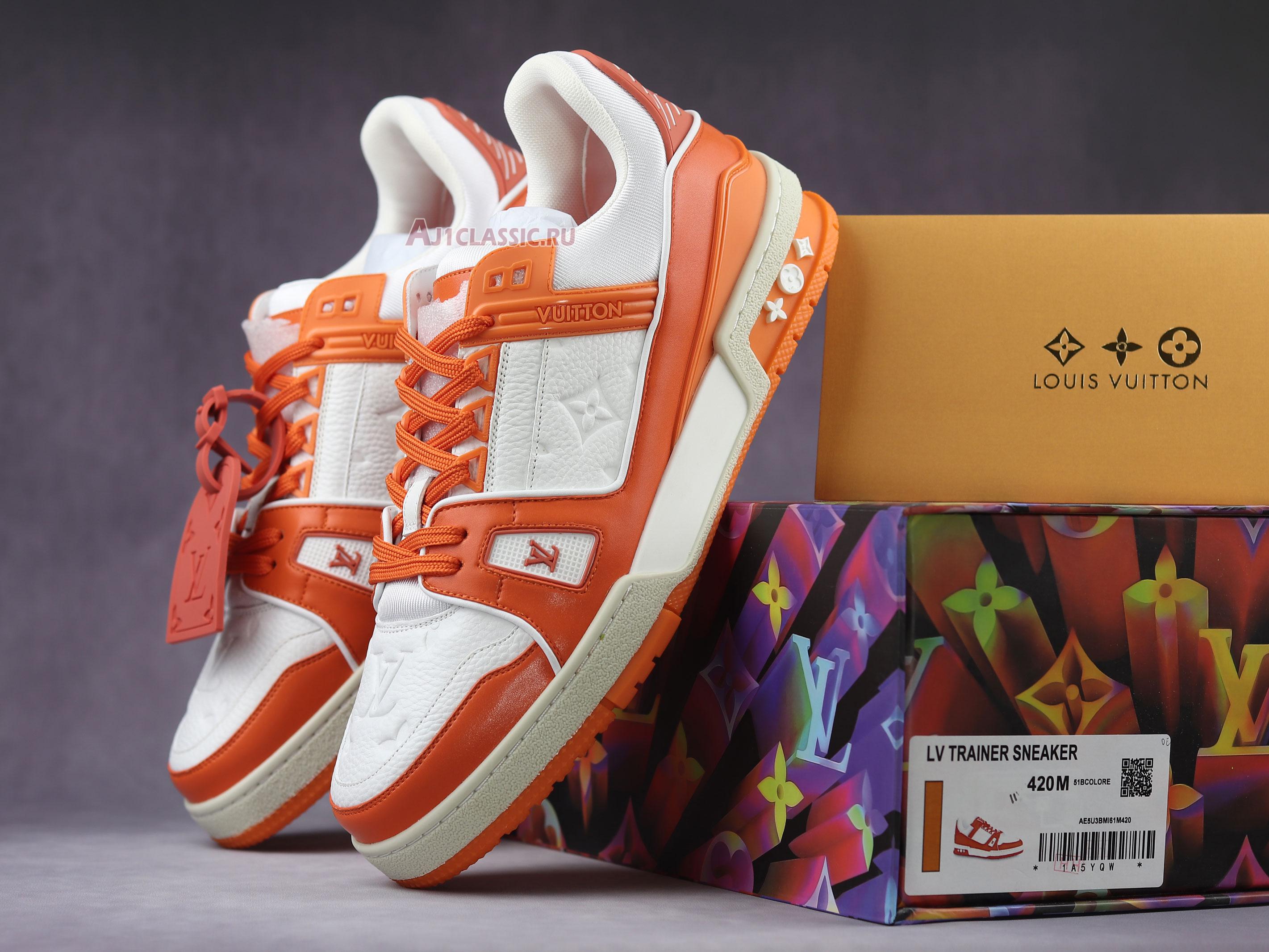 Louis Vuitton Trainer Low "Orange Monogram" 1A811Y