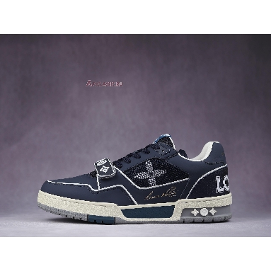 Louis Vuitton Trainer Low Navy White 1A9DEG Navy/Blue/White Sneakers